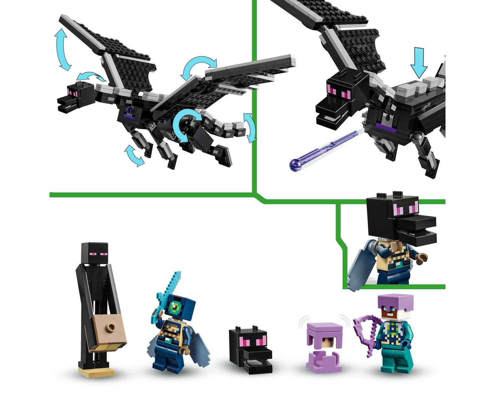 Foto 8 | Foto 8 | LEGO Minecraft: El Dragón Ender y el Barco del End