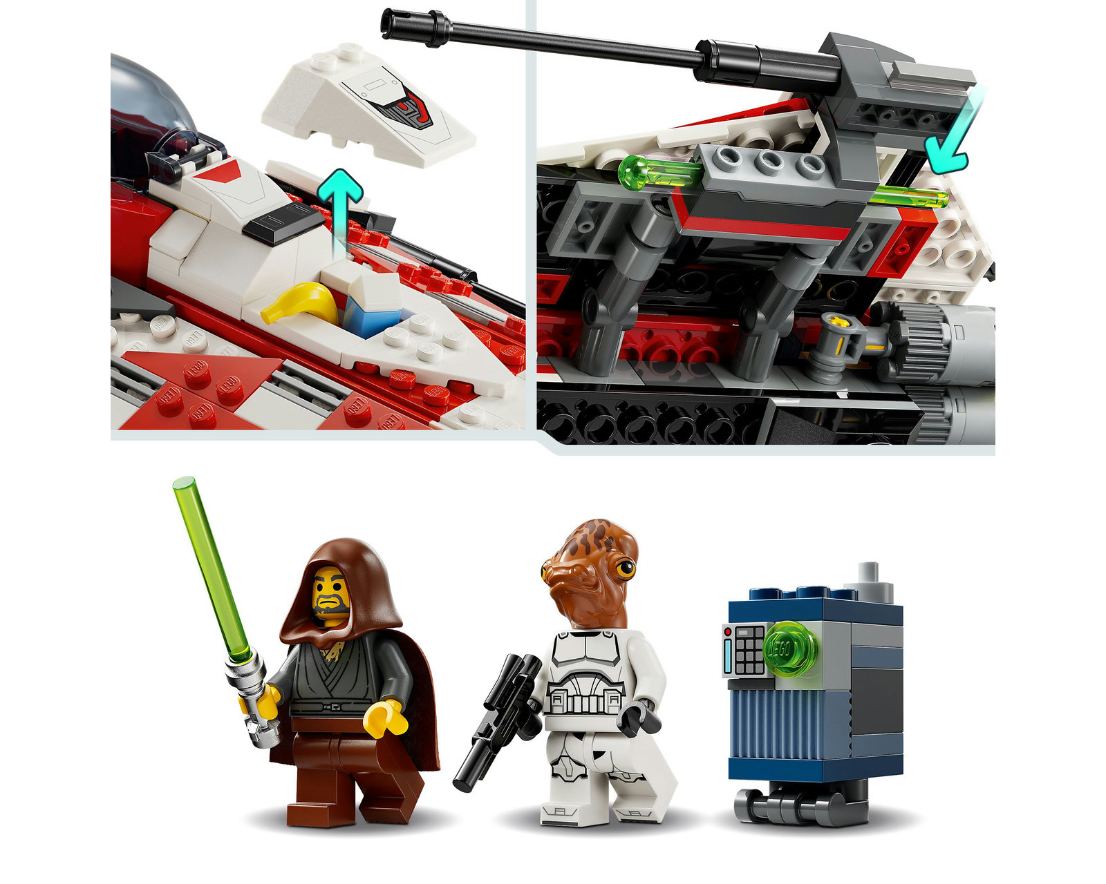 Foto 9 pulgar | Foto 8 | LEGO Star Wars: Rebuild the Galaxy Jedi Bob's Starfighter 305 Piezas