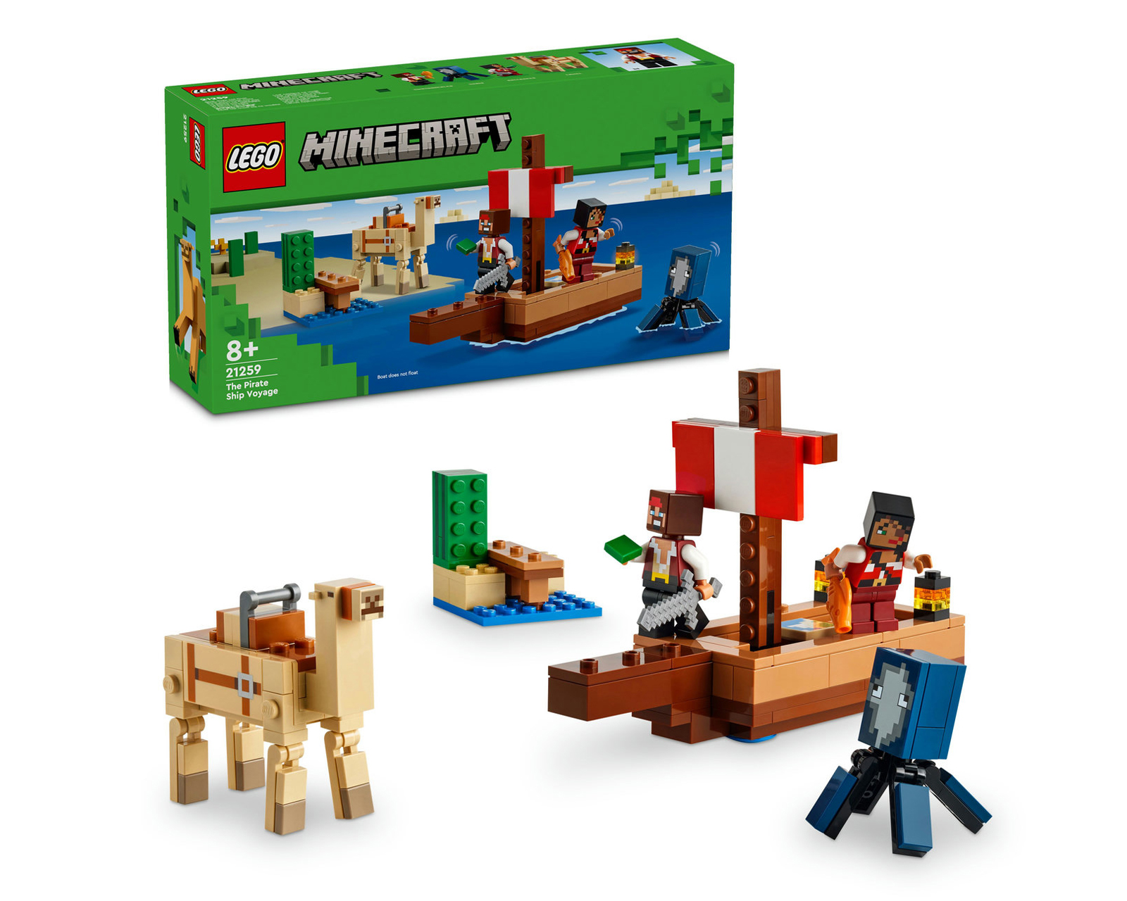 LEGO Minecraft: El Viaje en el Barco Pirata
