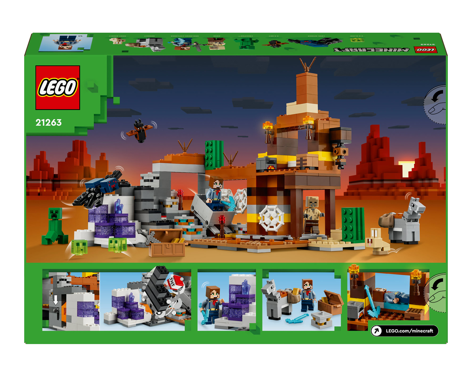 Foto 10 pulgar | Foto 9 | LEGO Minecraft: El Pozo de Mina de Los Páramos