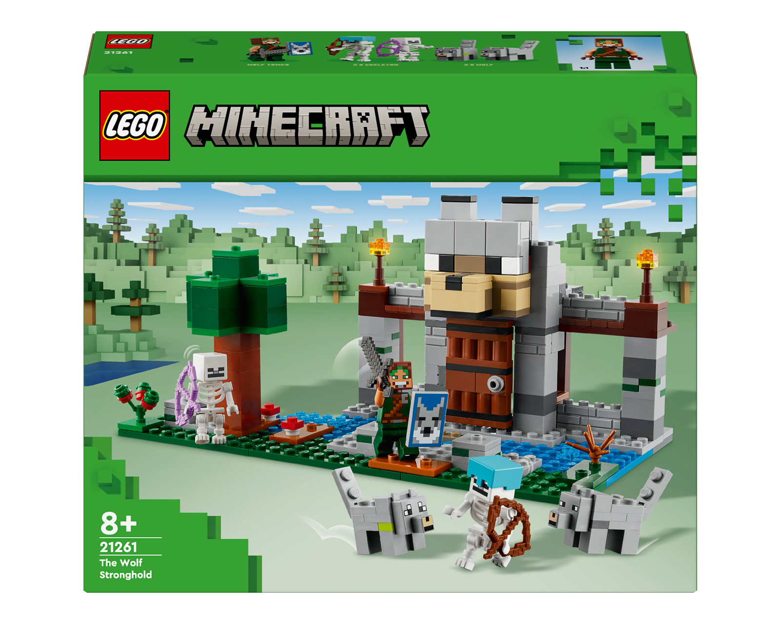 Foto 3 pulgar | Foto 2 | LEGO Minecraft La Fortaleza del Lobo