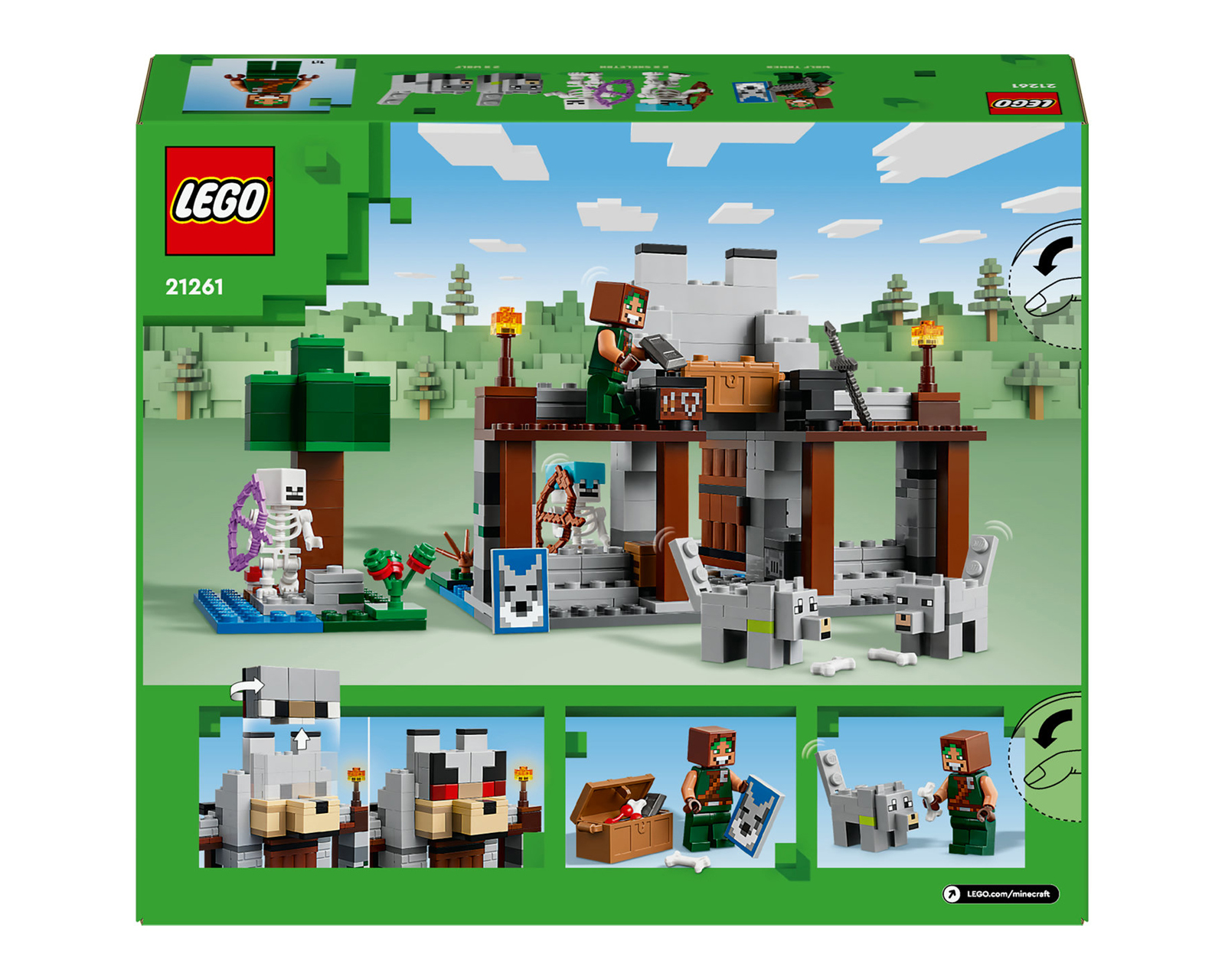 Foto 10 pulgar | Foto 9 | LEGO Minecraft La Fortaleza del Lobo