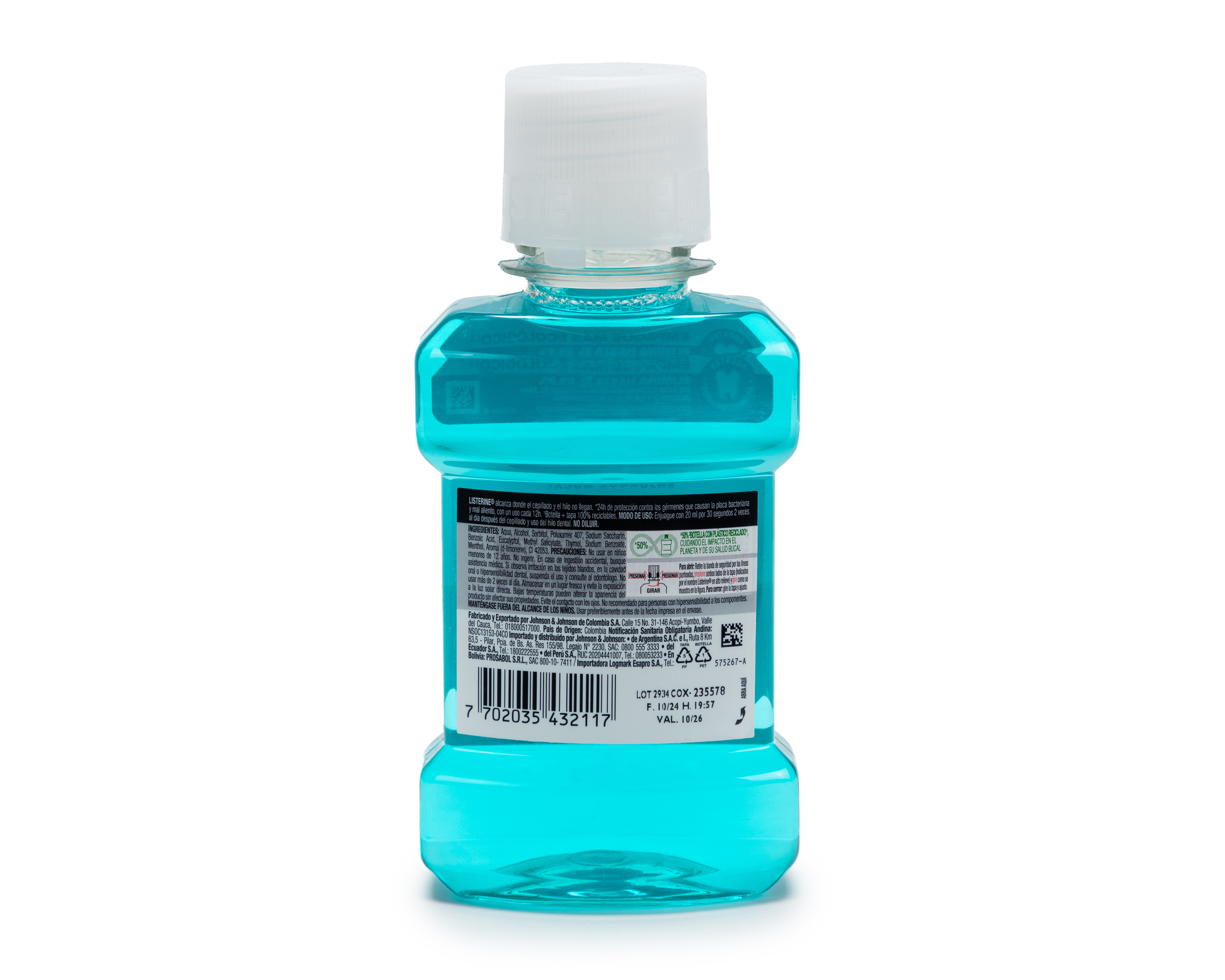 Foto 3 pulgar | Foto 2 | Enjuague Bucal Listerine Cool Mint Frescura Intensa 180 ml