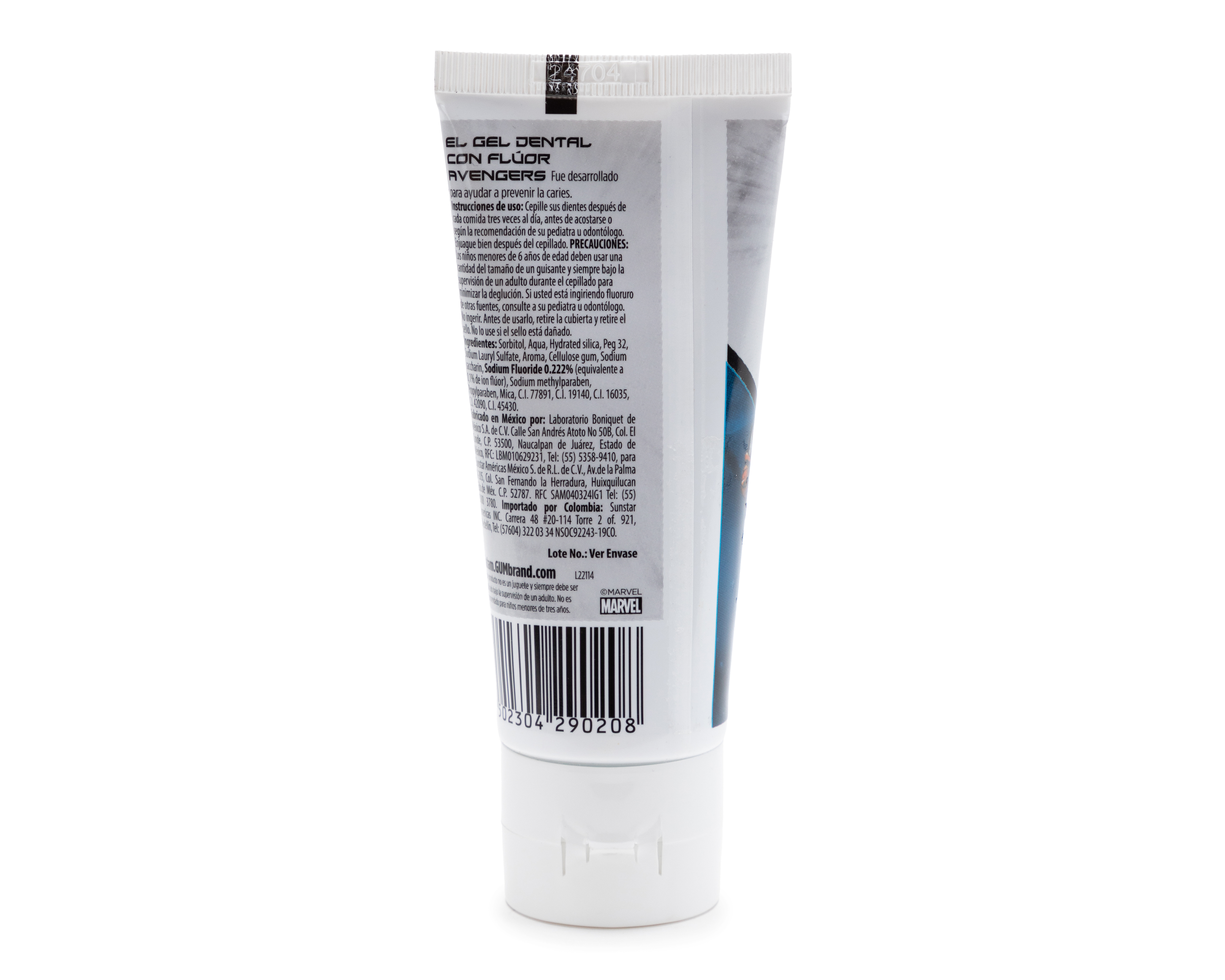 Foto 3 pulgar | Foto 2 | Pasta de Dientes Gum Avengers con Flúor 75 ml