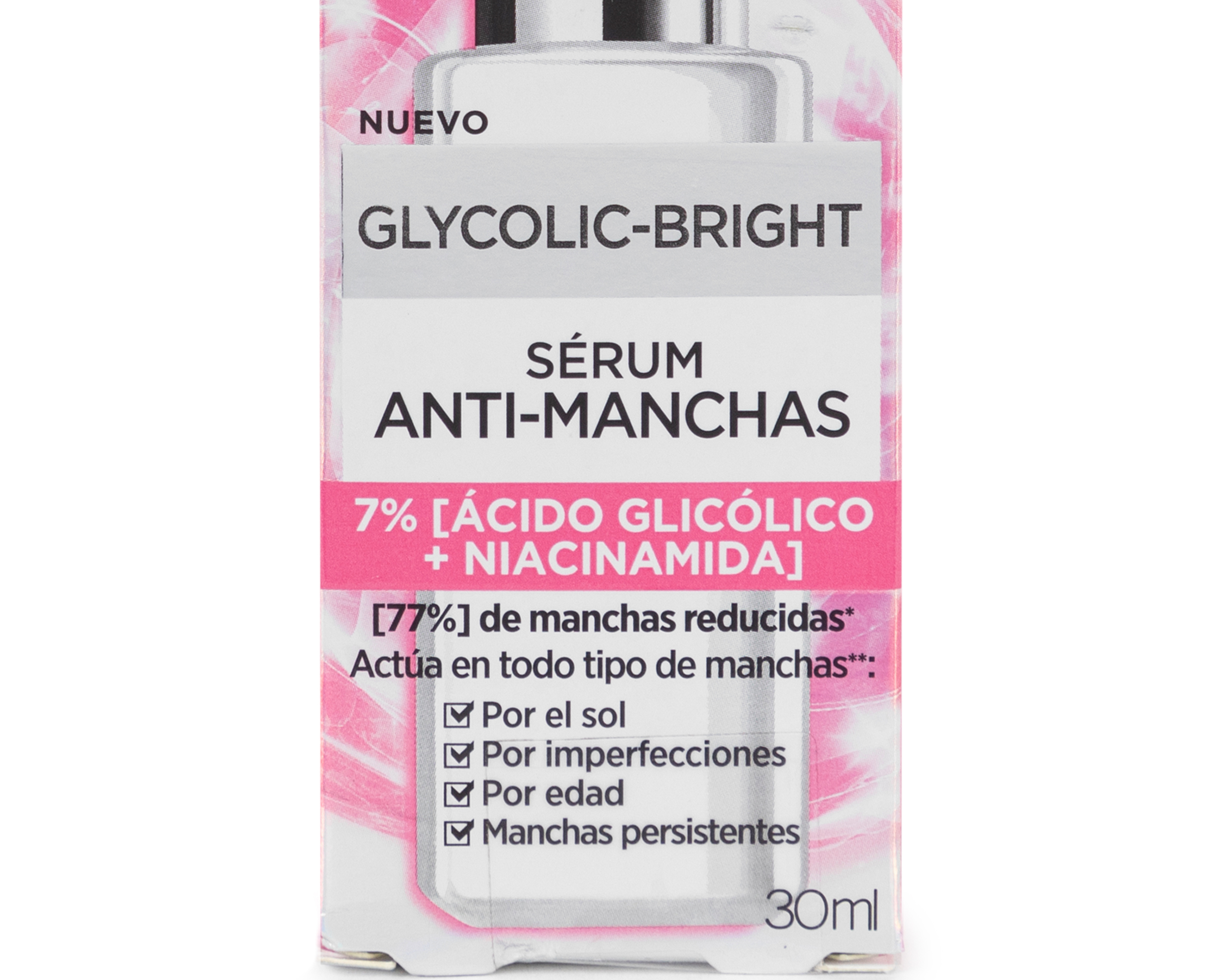 Foto 4 pulgar | Foto 3 | Sérum Anti Manchas L’Oréal Paris&nbsp;Glycolic Bright 30 ml