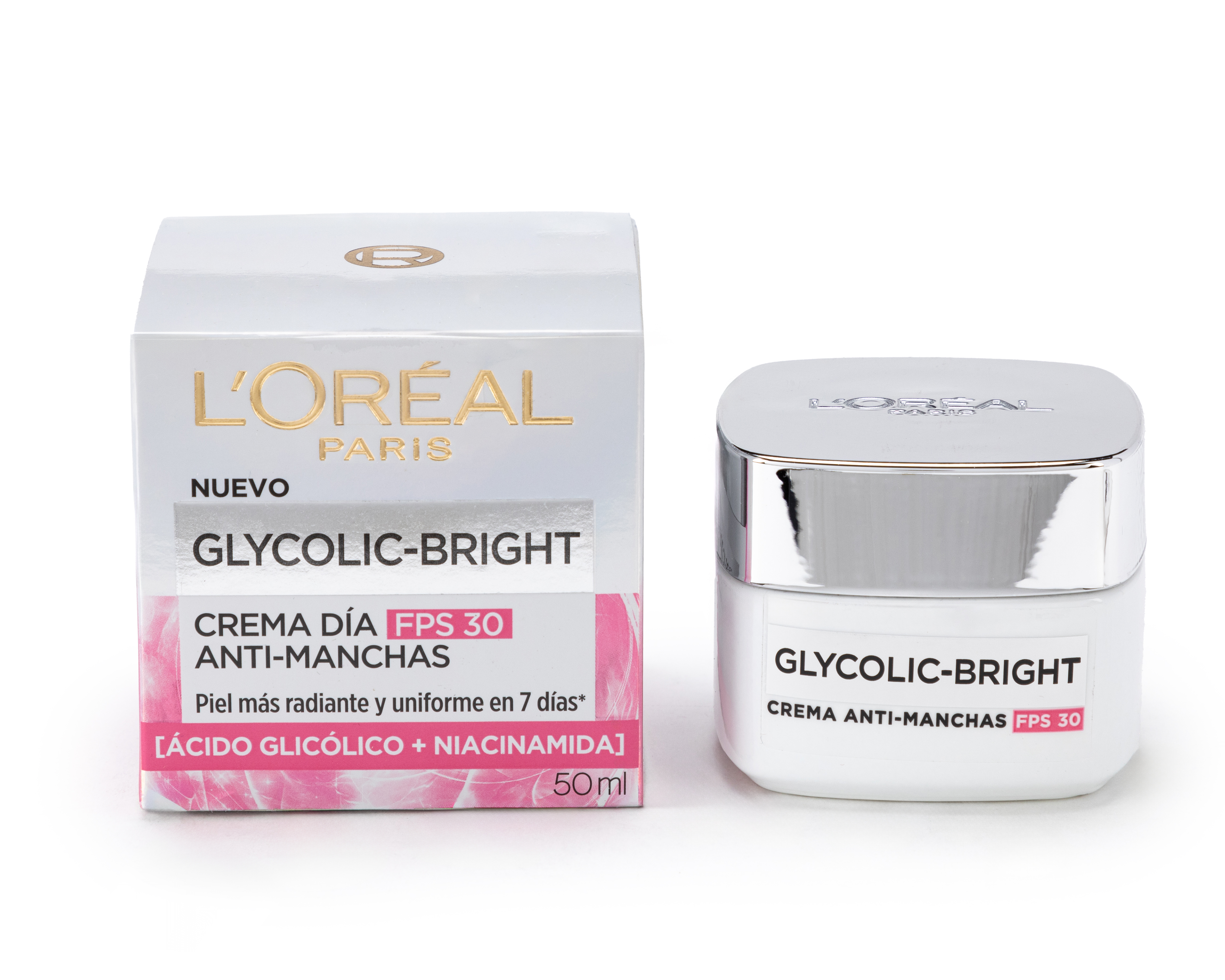 Foto 4 pulgar | Foto 3 | Crema Facial de Día Glycolic-Bright L'Oréal Anti-Manchas 50 ml