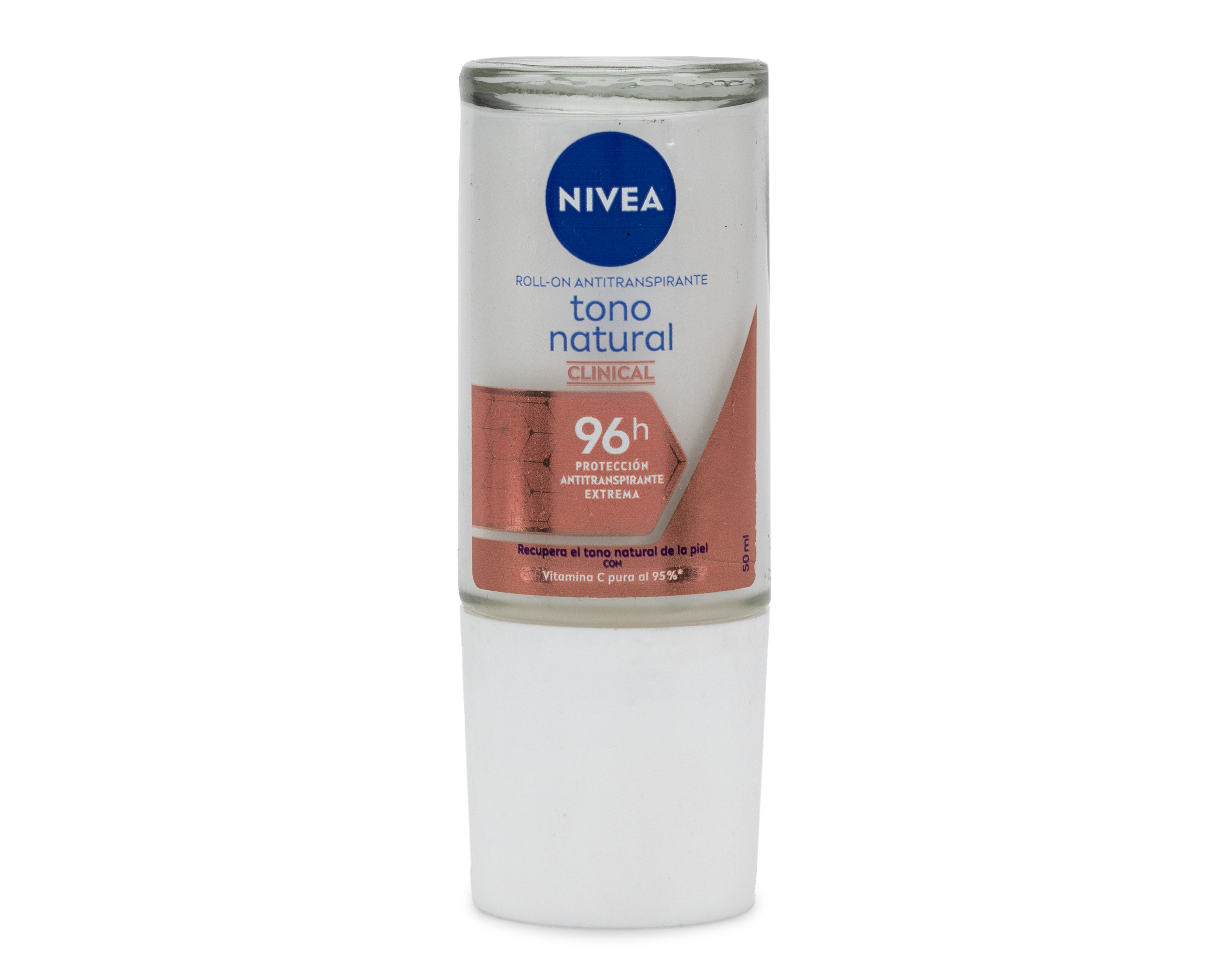 Foto 2 pulgar | Foto 1 | Desodorante Roll On Nivea Tono Natural Clinical con Vitamina C 50 ml