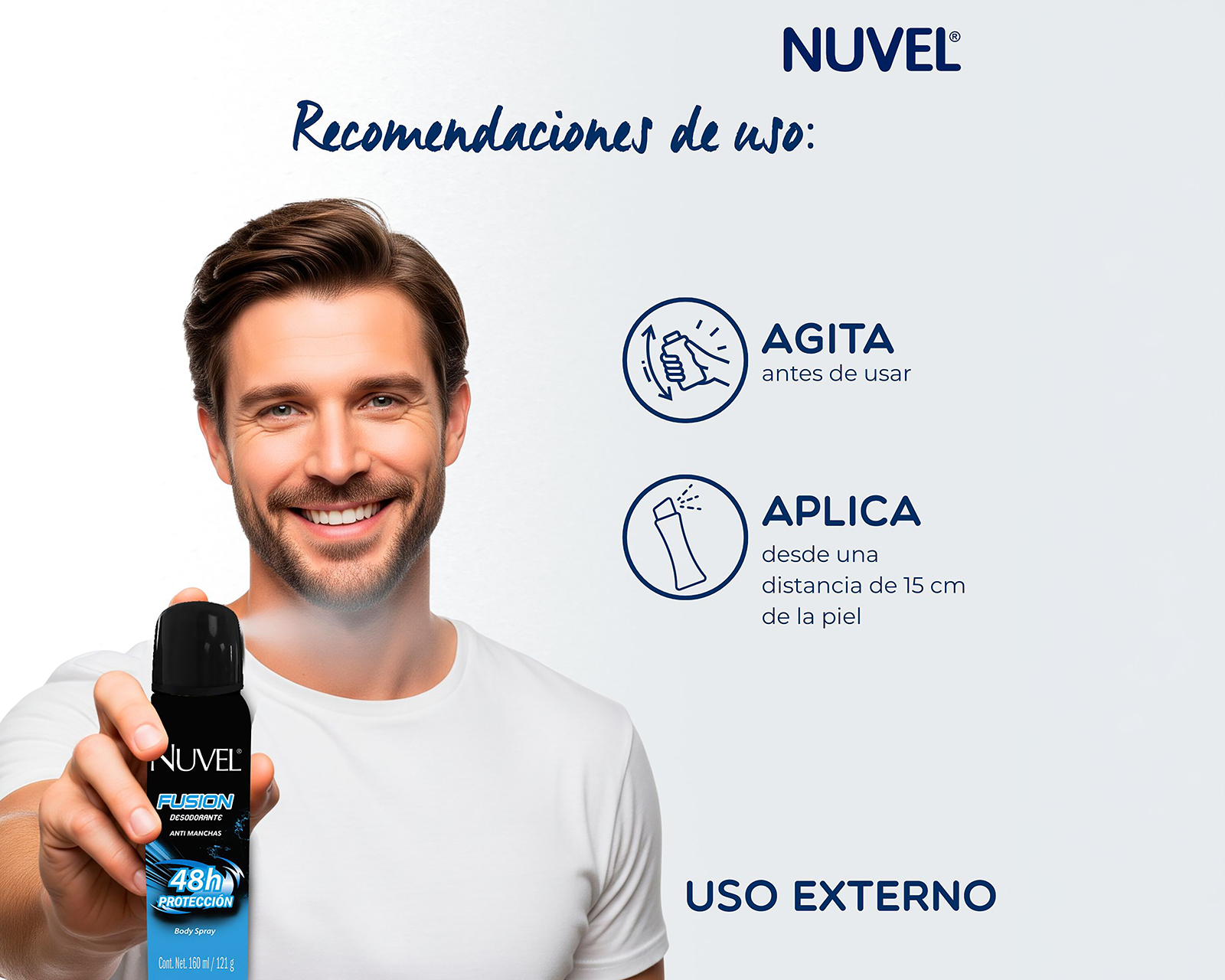 Foto 5 pulgar | Foto 4 | Desodorante Nuvel Fusion Anti Manchas 160 ml