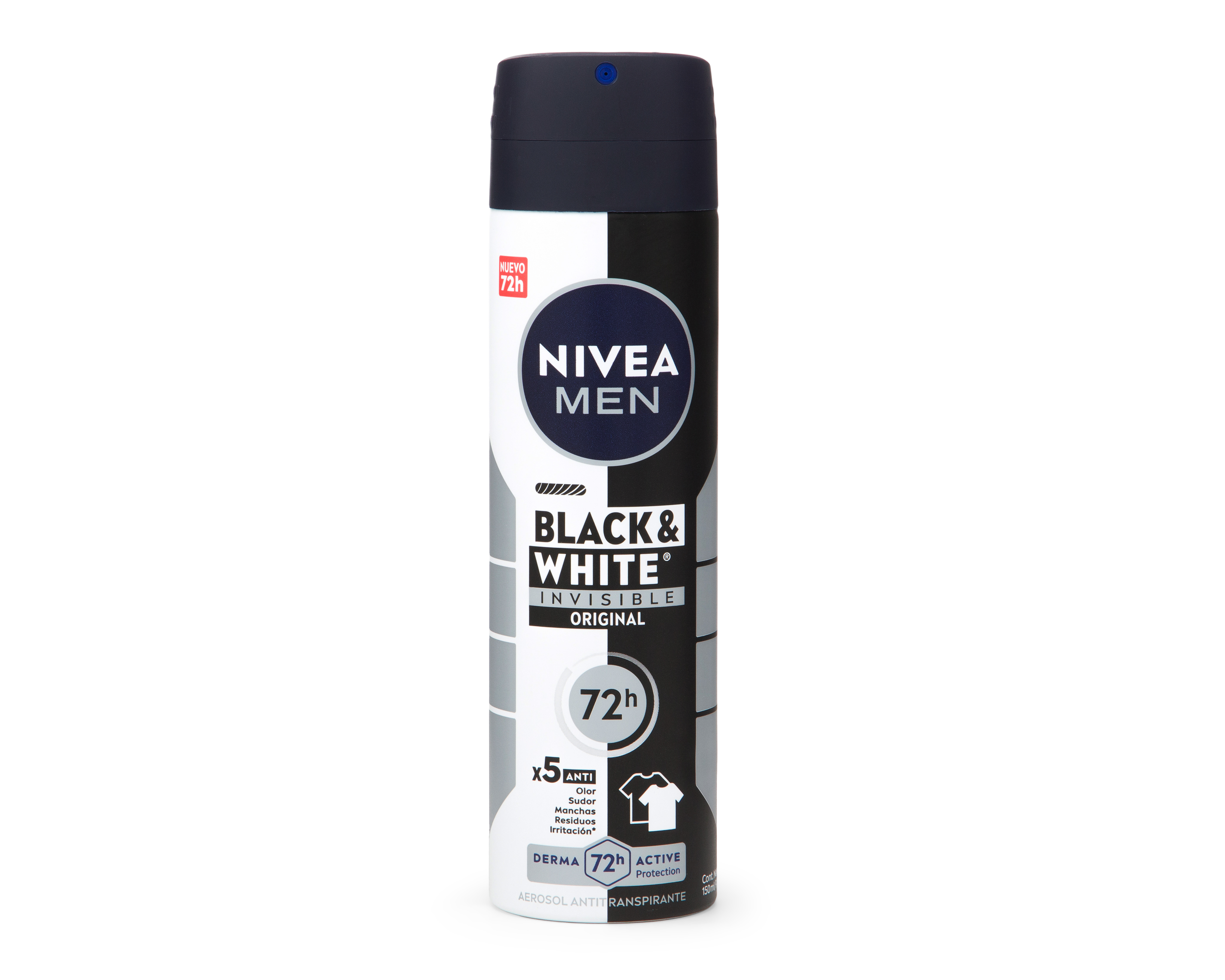Foto 2 pulgar | Foto 1 | Desodorante en Aerosol Nivea Men Black & White Invisible 150 ml