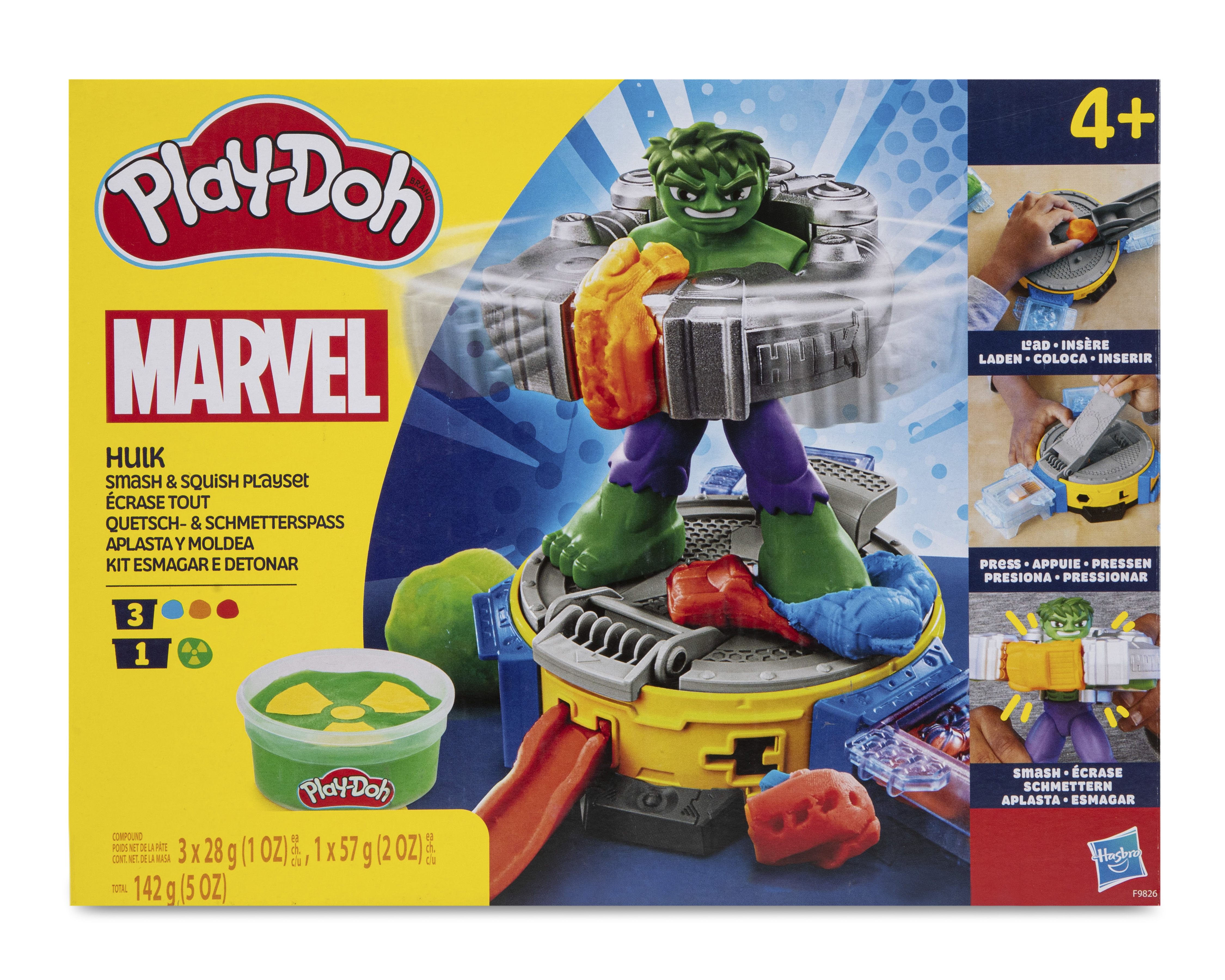 Foto 6 pulgar | Foto 5 | Set de Juego Hulk Aplasta y Moldea Play-Doh