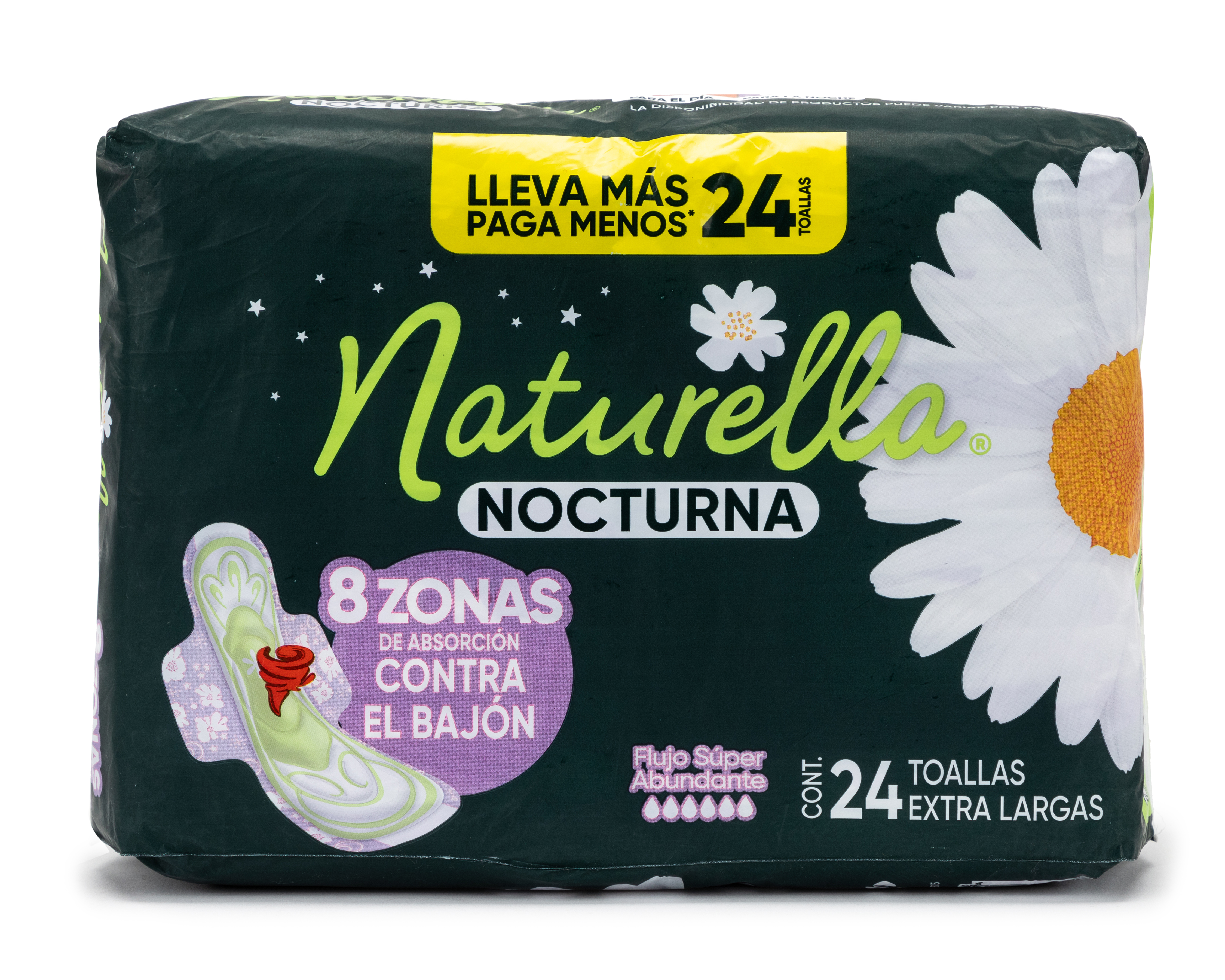 Toallas Femeninas Naturella Nocturna 24 Piezas