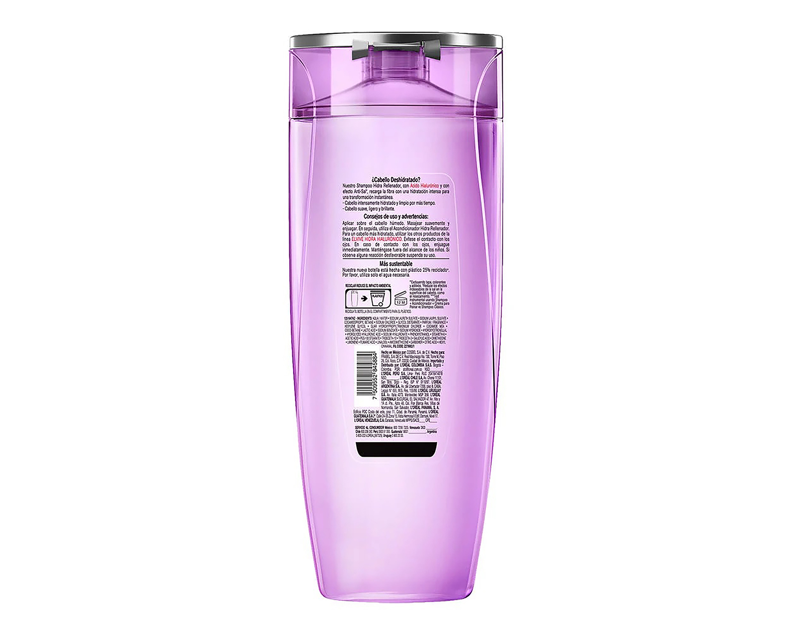 Foto 3 pulgar | Foto 2 | Shampoo L'Oréal Elvive Hidra Hialurónico 370 ml