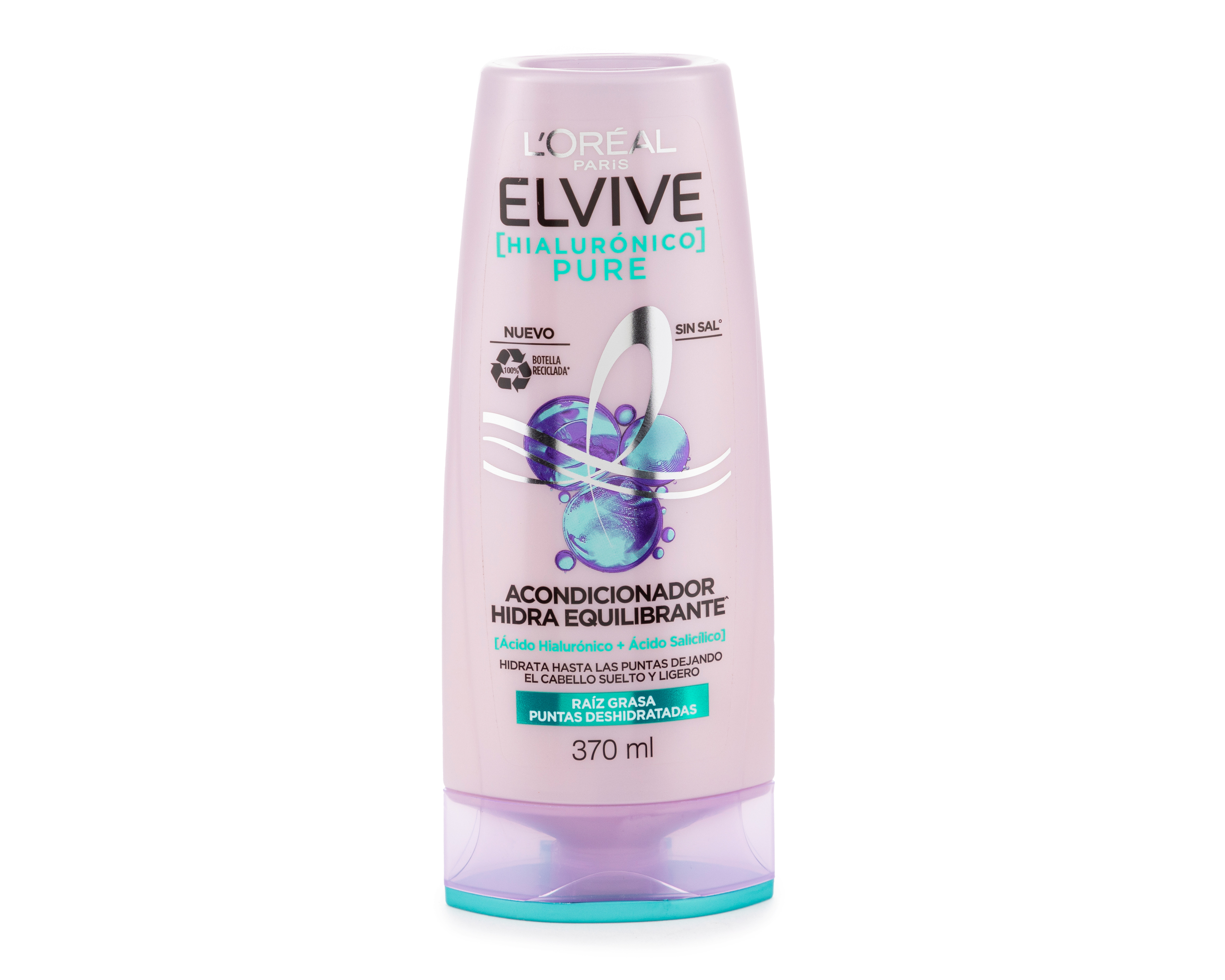 Foto 2 pulgar | Foto 1 | Acondicionador Elvive L'Oreal Hialurónico Pure Hidra Equilibrante 370 ml