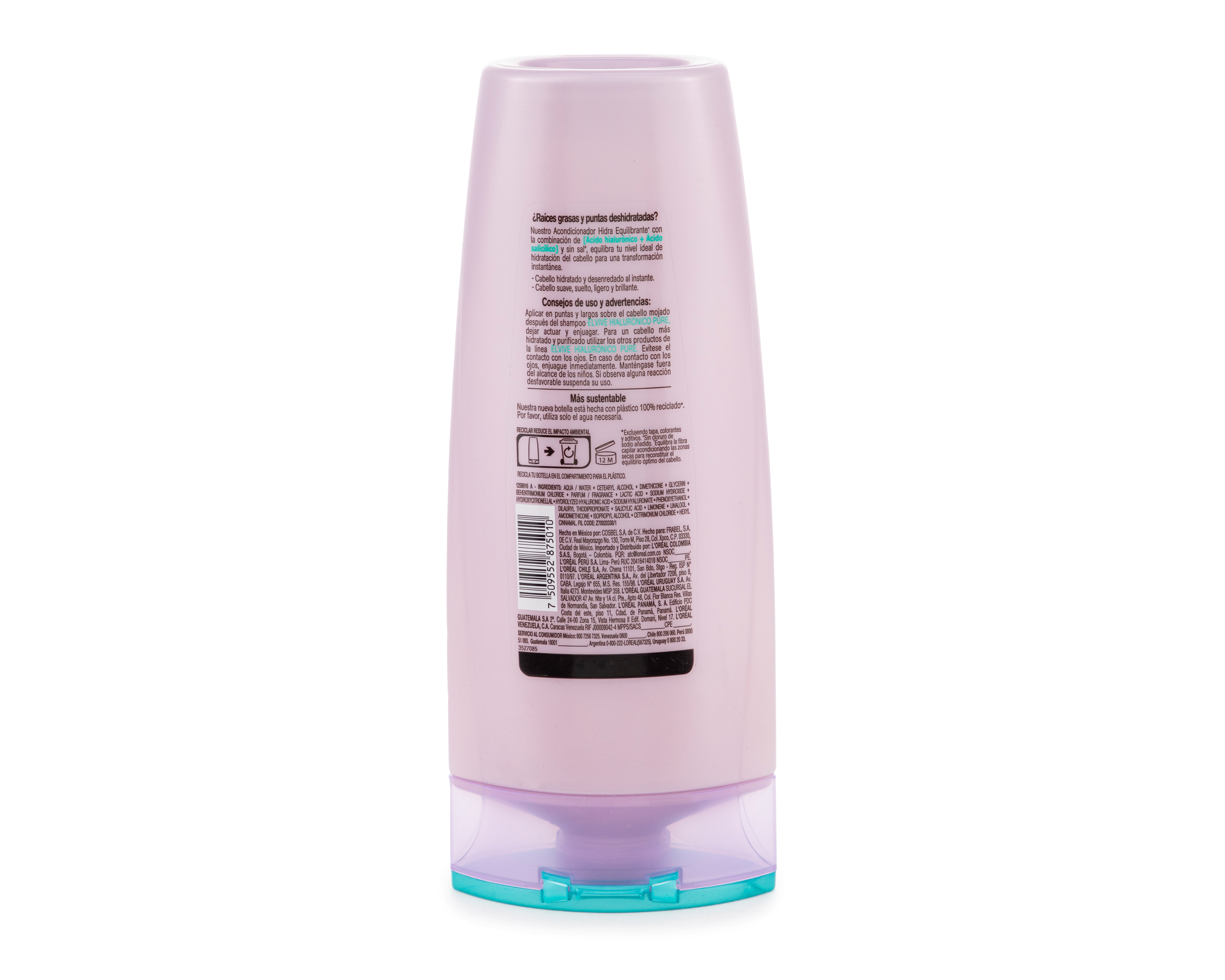 Foto 3 pulgar | Foto 2 | Acondicionador Elvive L'Oreal Hialurónico Pure Hidra Equilibrante 370 ml