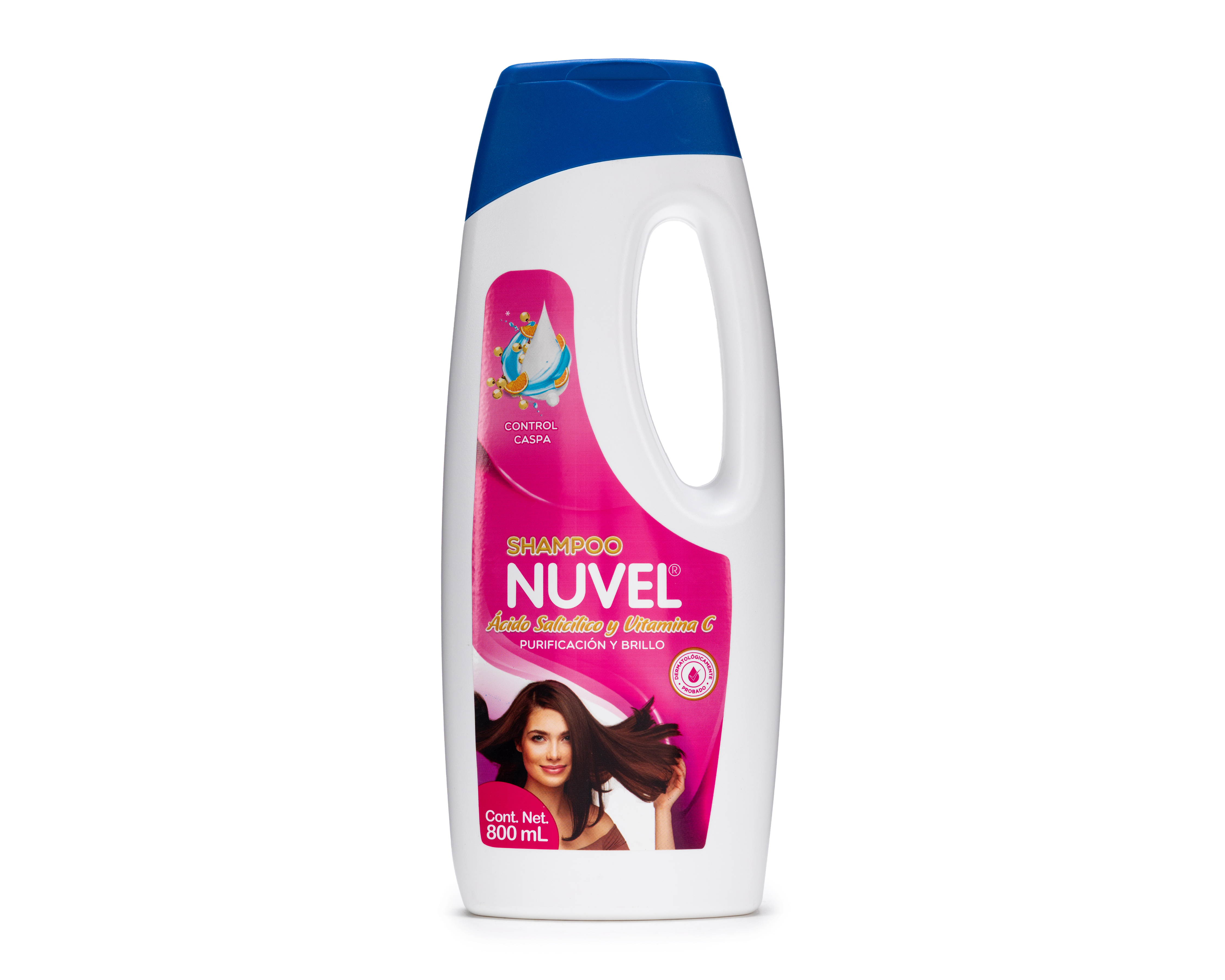 Foto 2 pulgar | Foto 1 | Shampoo Nuvel Purificación y Brillo Ácido Salicílico y Vitamina C 800 ml