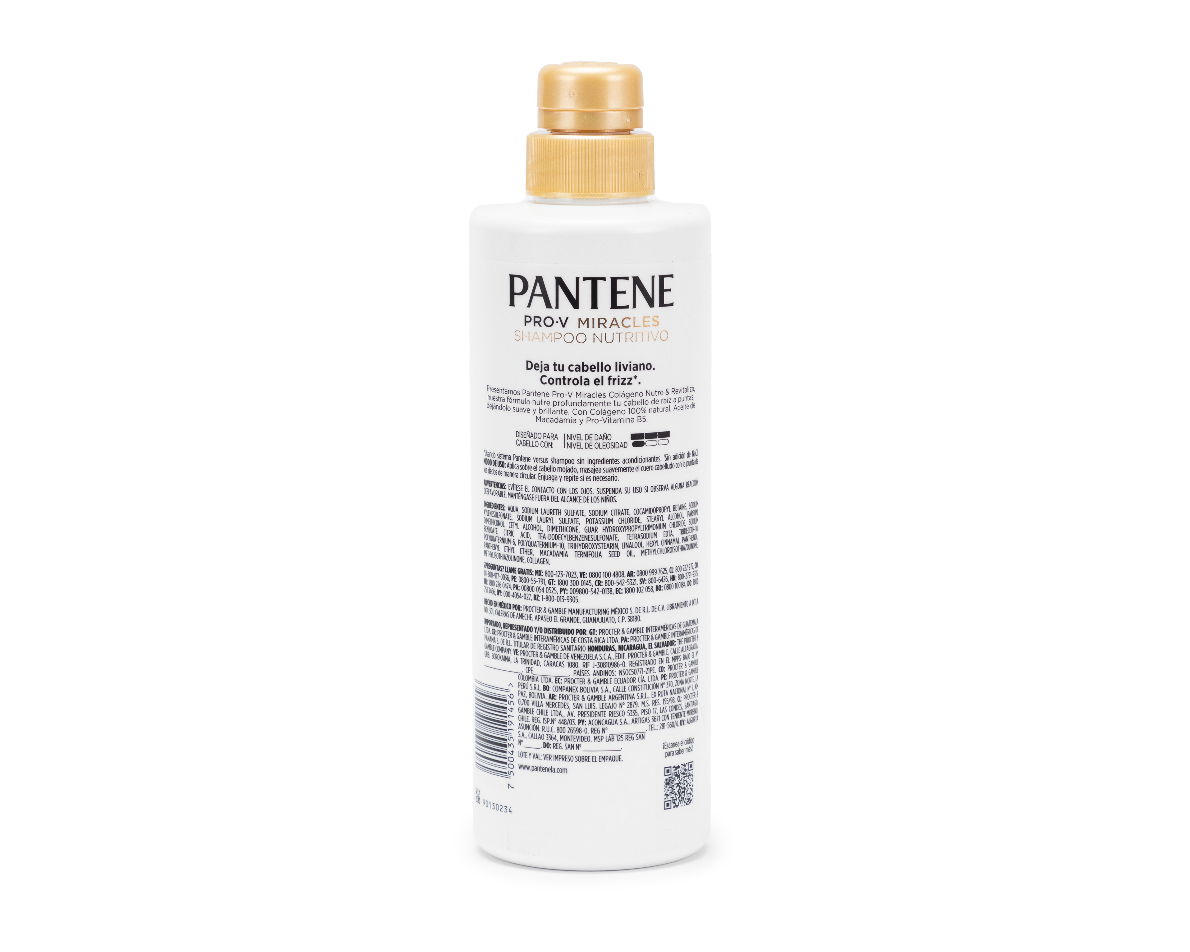 Foto 3 pulgar | Foto 2 | Shampoo Pantene Pro-V Miracles con Colágeno 510 ml