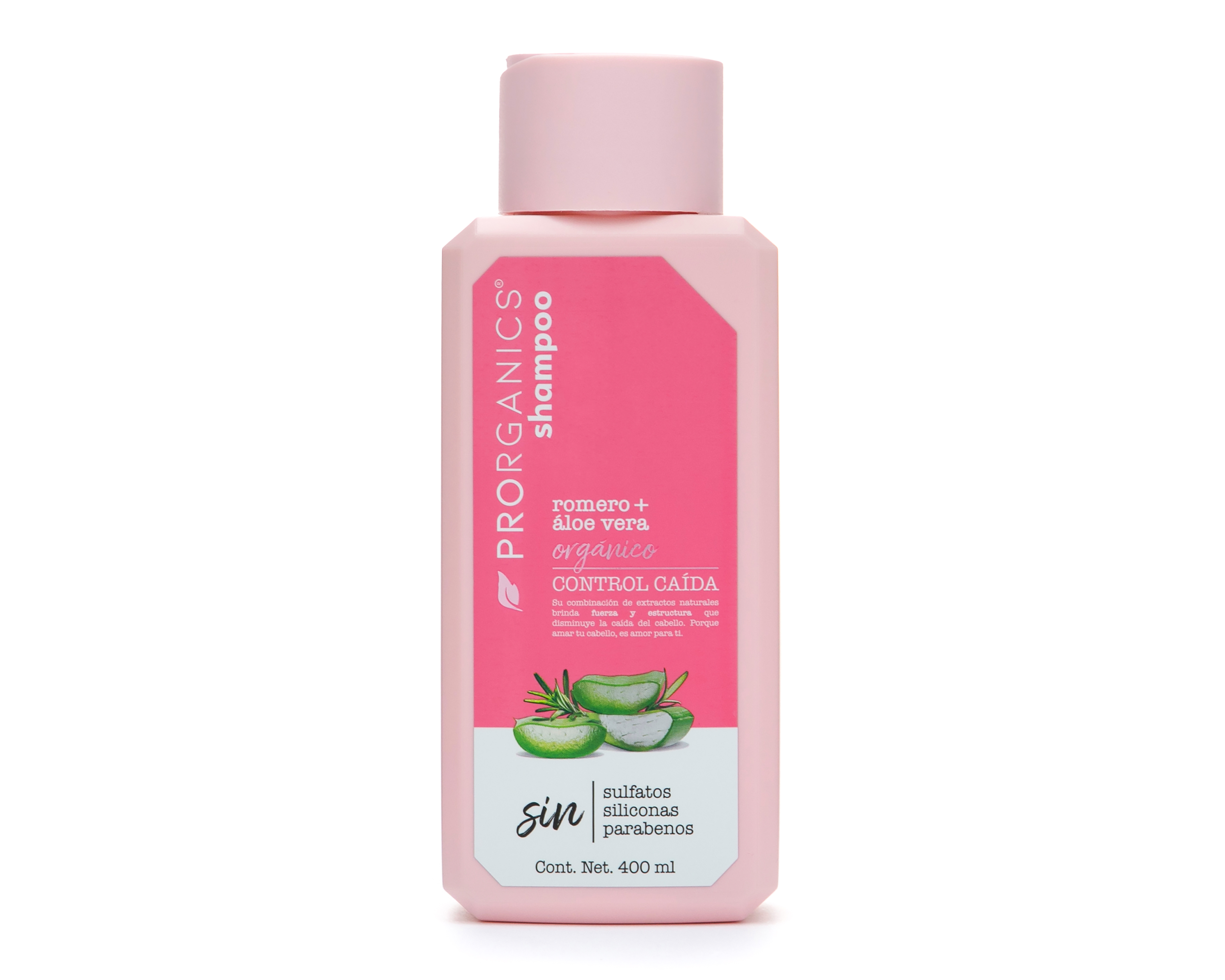 Shampoo Prorganics Control Caída 380 ml