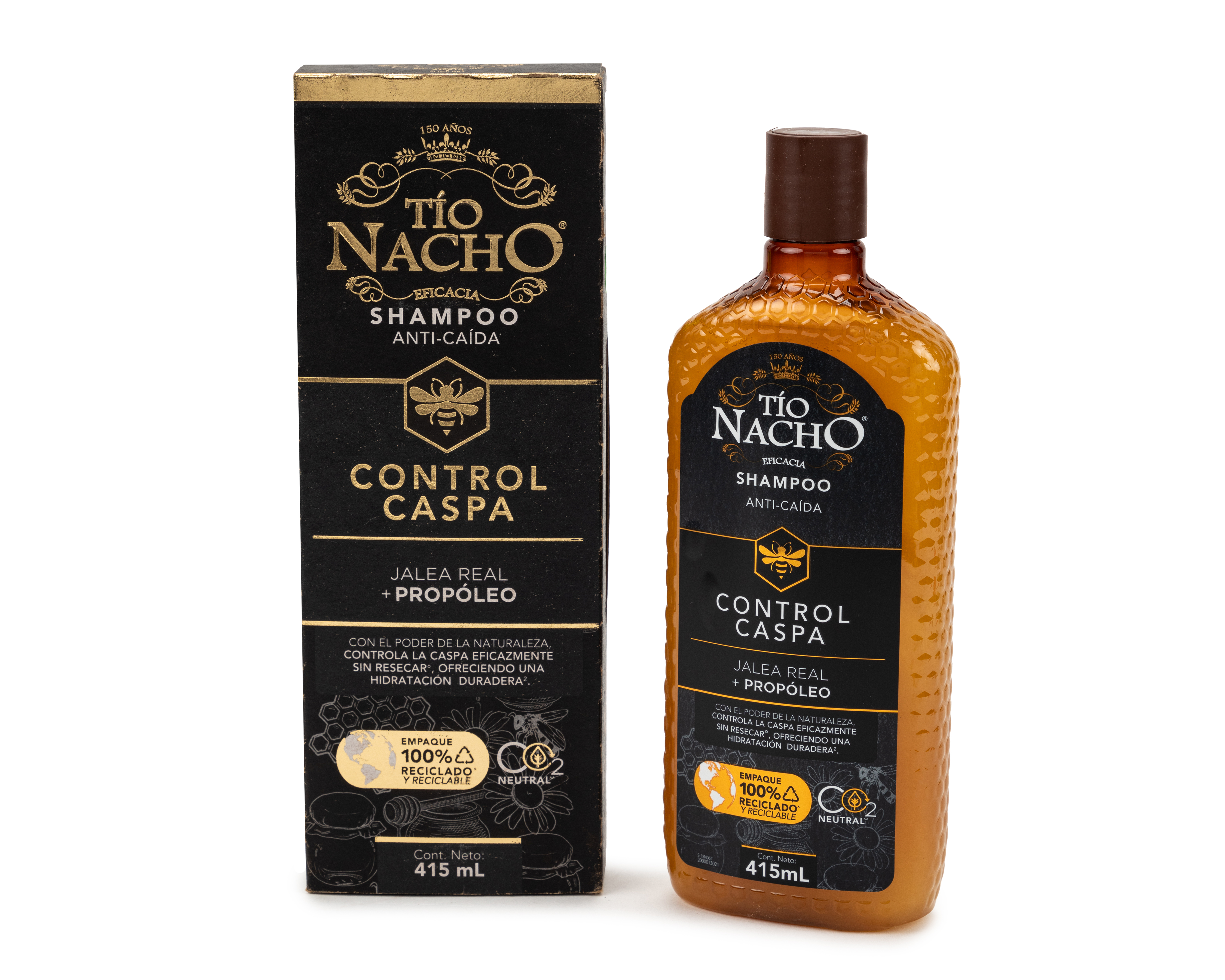 Foto 4 pulgar | Foto 3 | Shampoo Tío Nacho Control Caspa con Jalea Real + Propóleo 415 ml