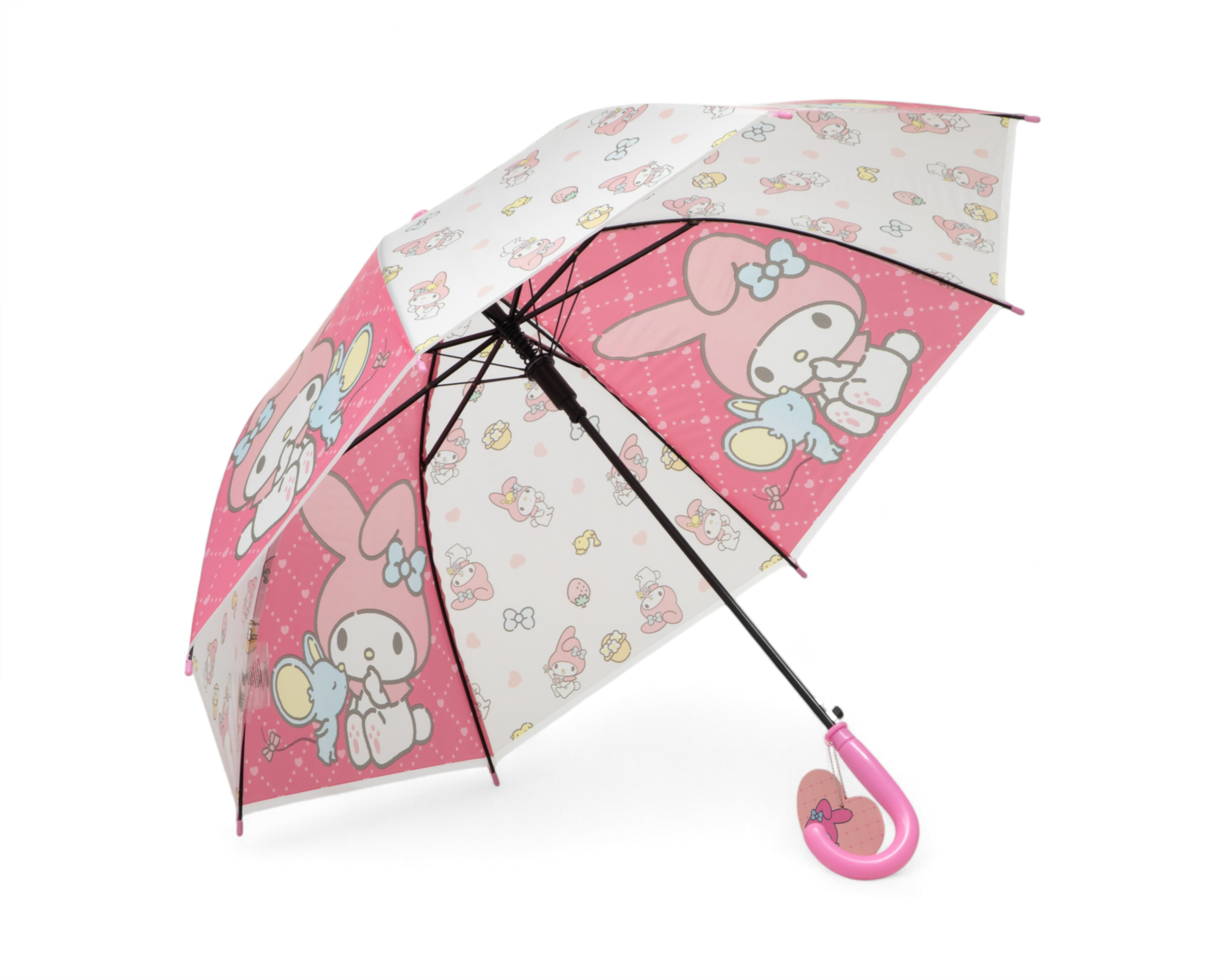 Foto 4 pulgar | Foto 3 | Paraguas Infantil My Melody Rosa con Colgante