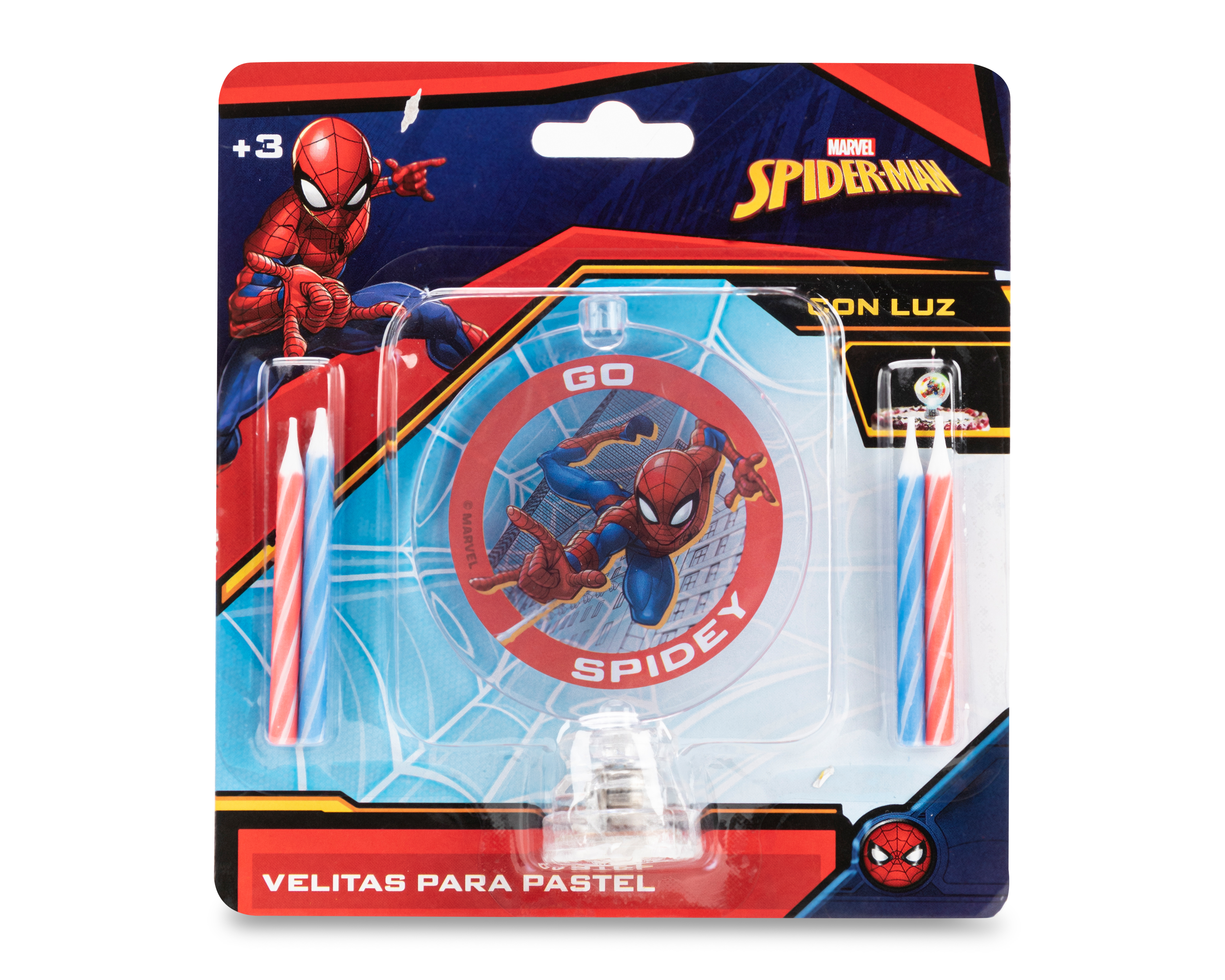 Foto 2 pulgar | Foto 1 | Velas para Pastel Marvel Spider-Man 5 Piezas