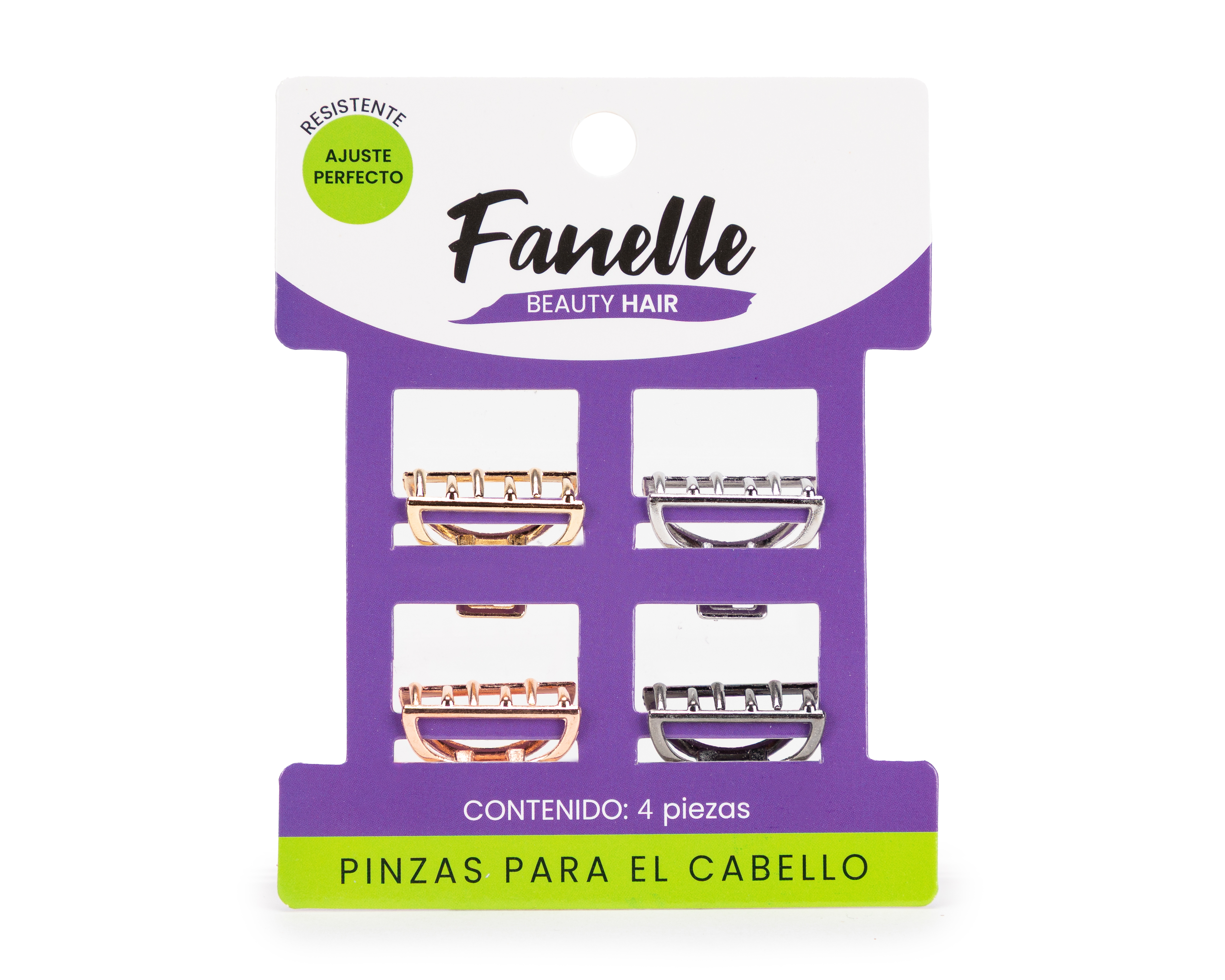 Foto 2 pulgar | Foto 1 | Pinza para Cabello Fanelle Multicolor