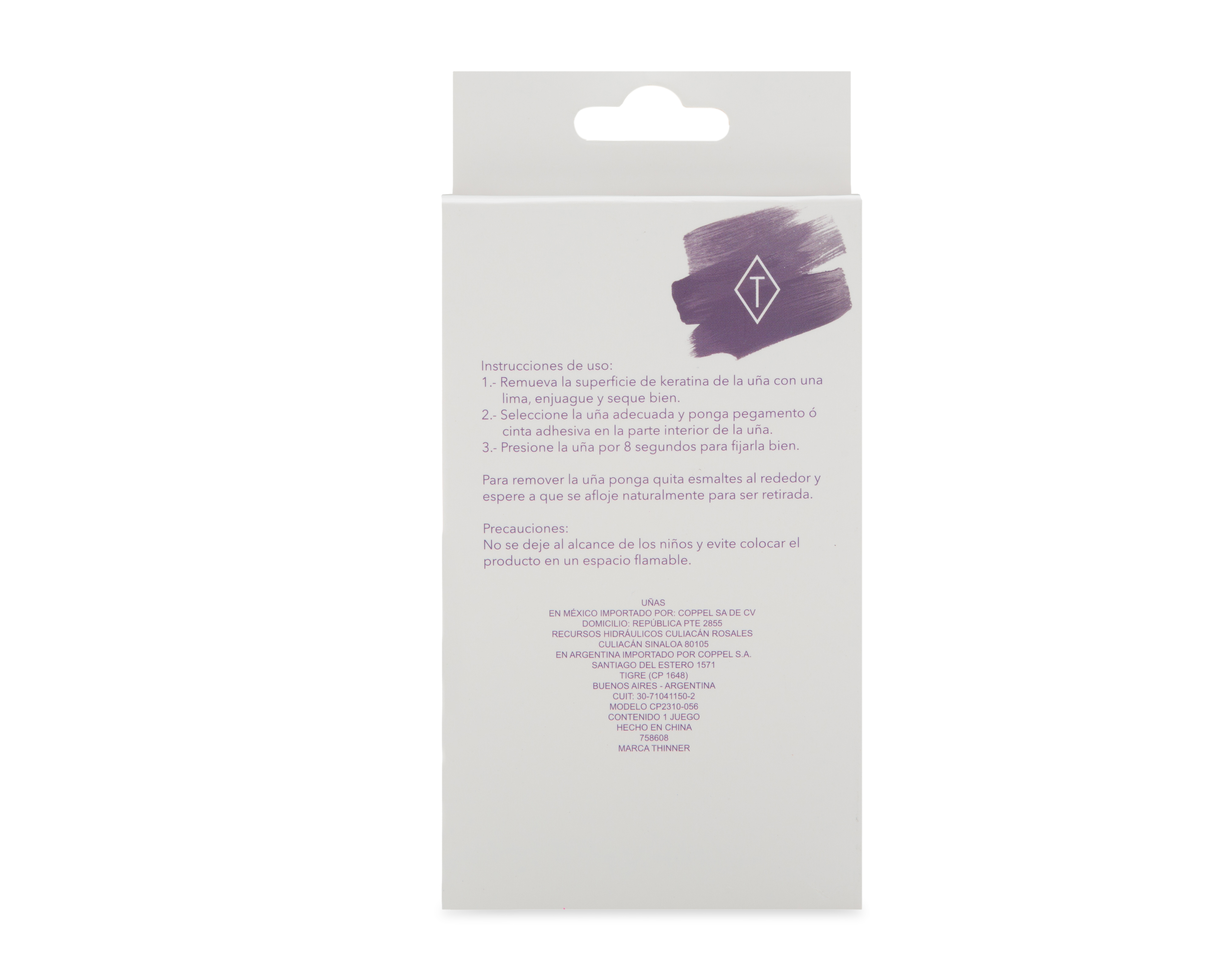 Foto 2 | Foto 2 | Uñas Postizas Thinner 24 Piezas