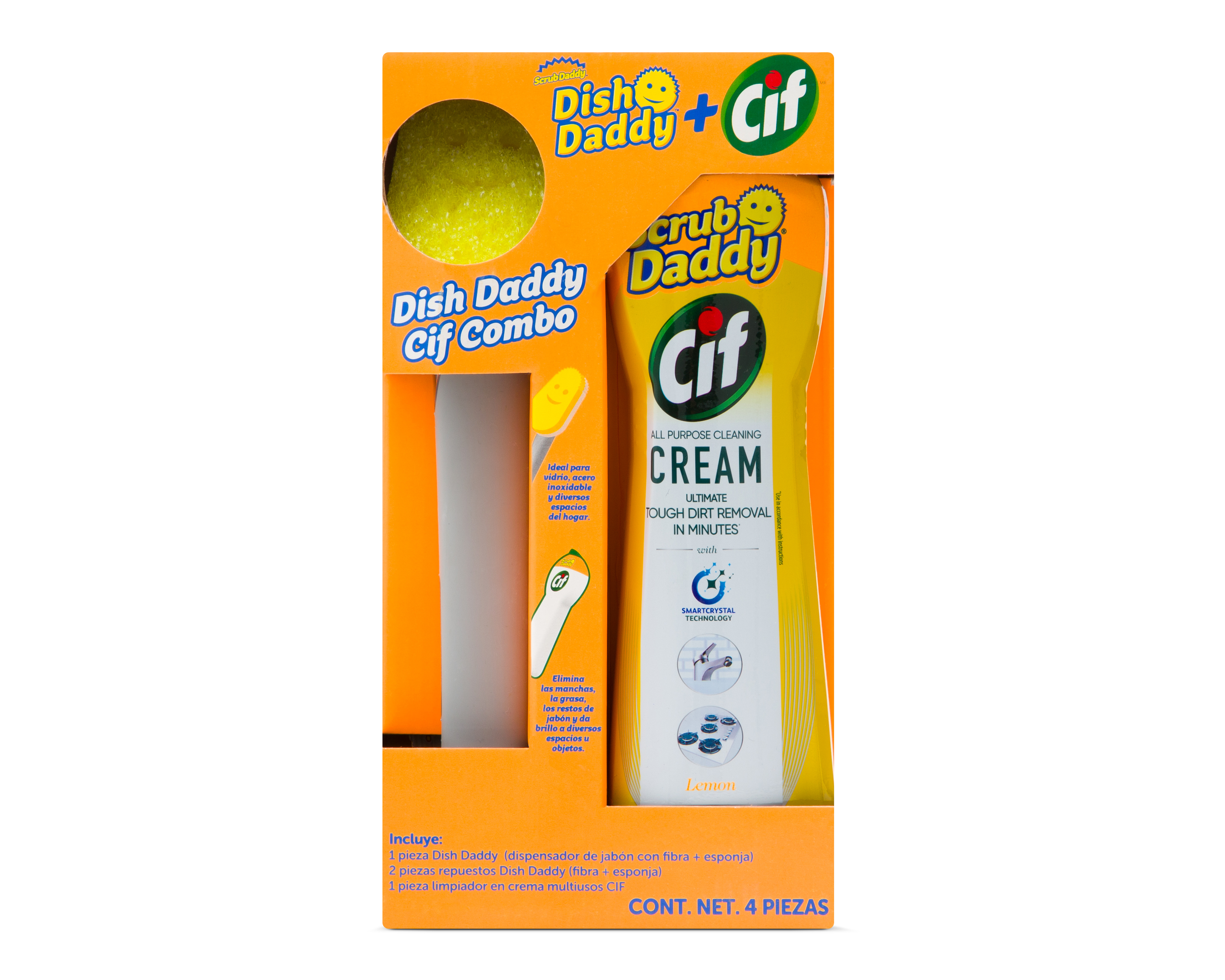 Foto 6 | Foto 6 | Limpiador Multiusos Scrub Daddy Cif con Dispensador y Esponjas