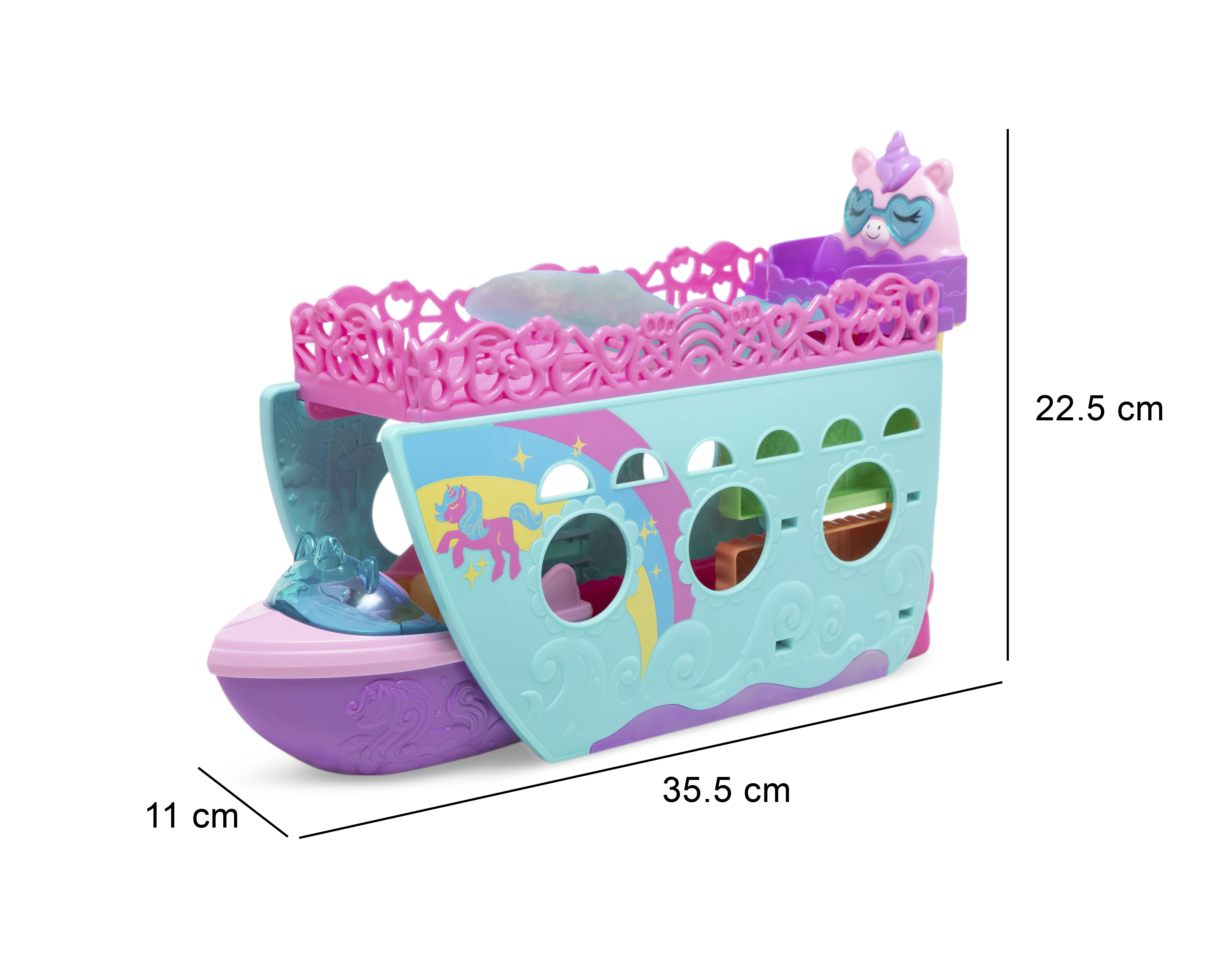 Foto 7 pulgar | Foto 6 | Bote de Unicornio de Juguete Polly Pocket