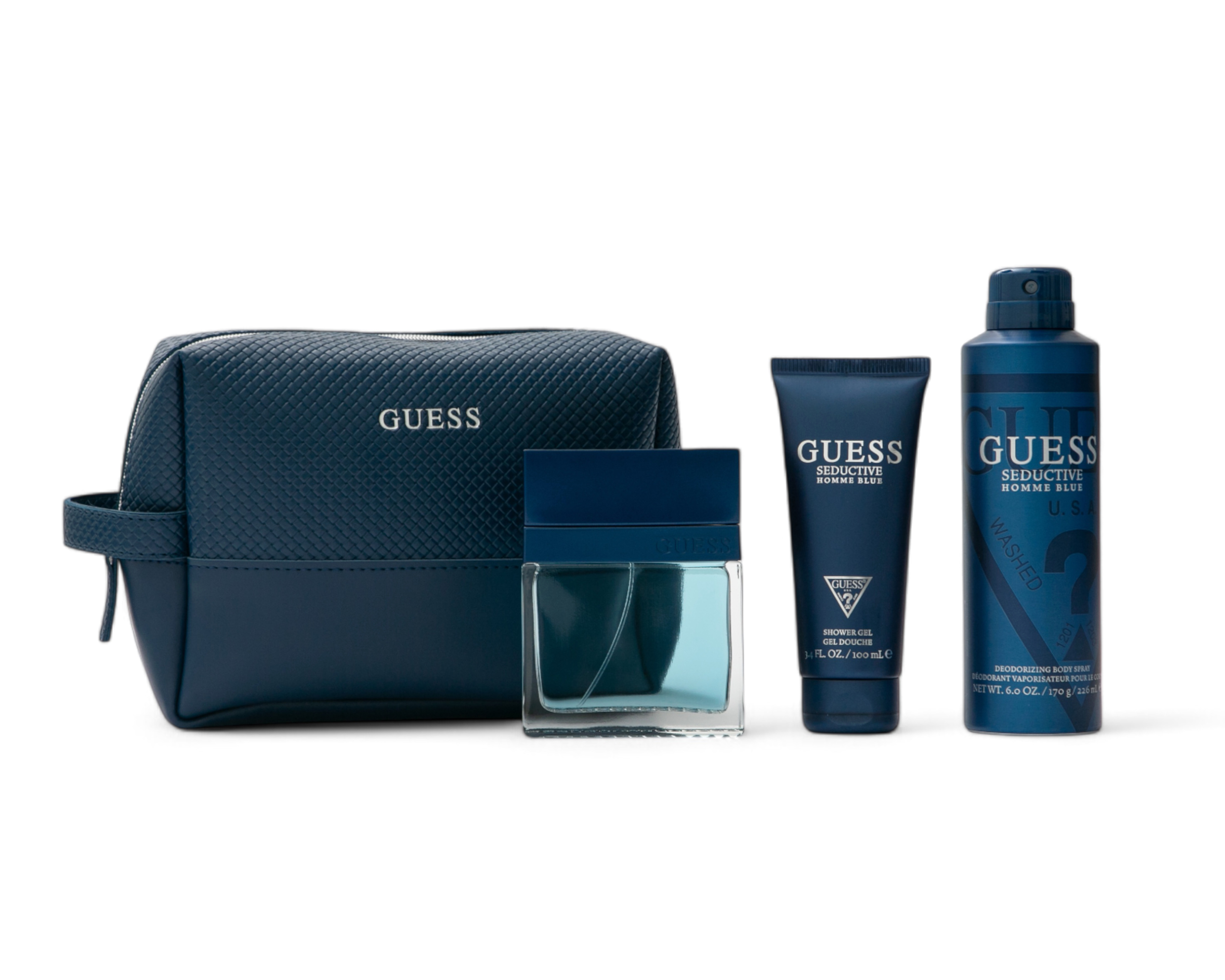 Foto 2 pulgar | Foto 1 | Estuche para Hombre Guess Seductive Blue 4 Piezas