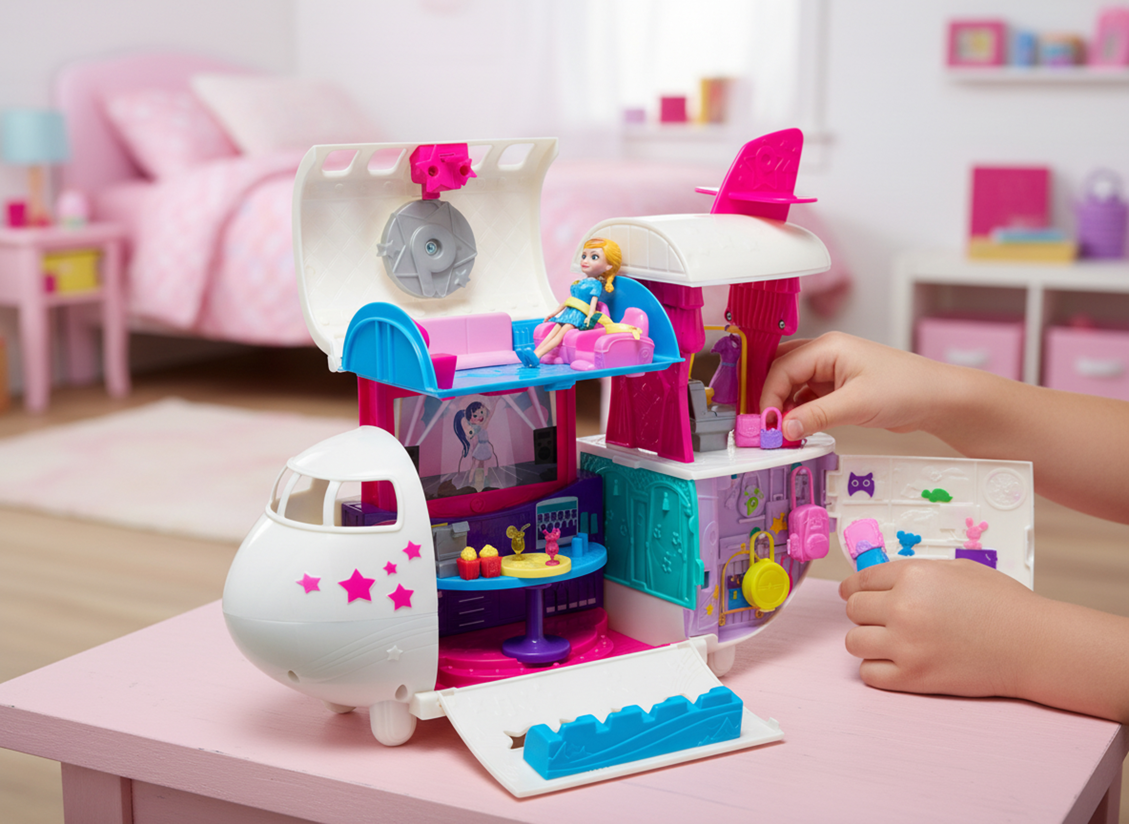 Foto 8 pulgar | Foto 7 | Juguete Polly Pocket Jet Aventuras Fabulosas