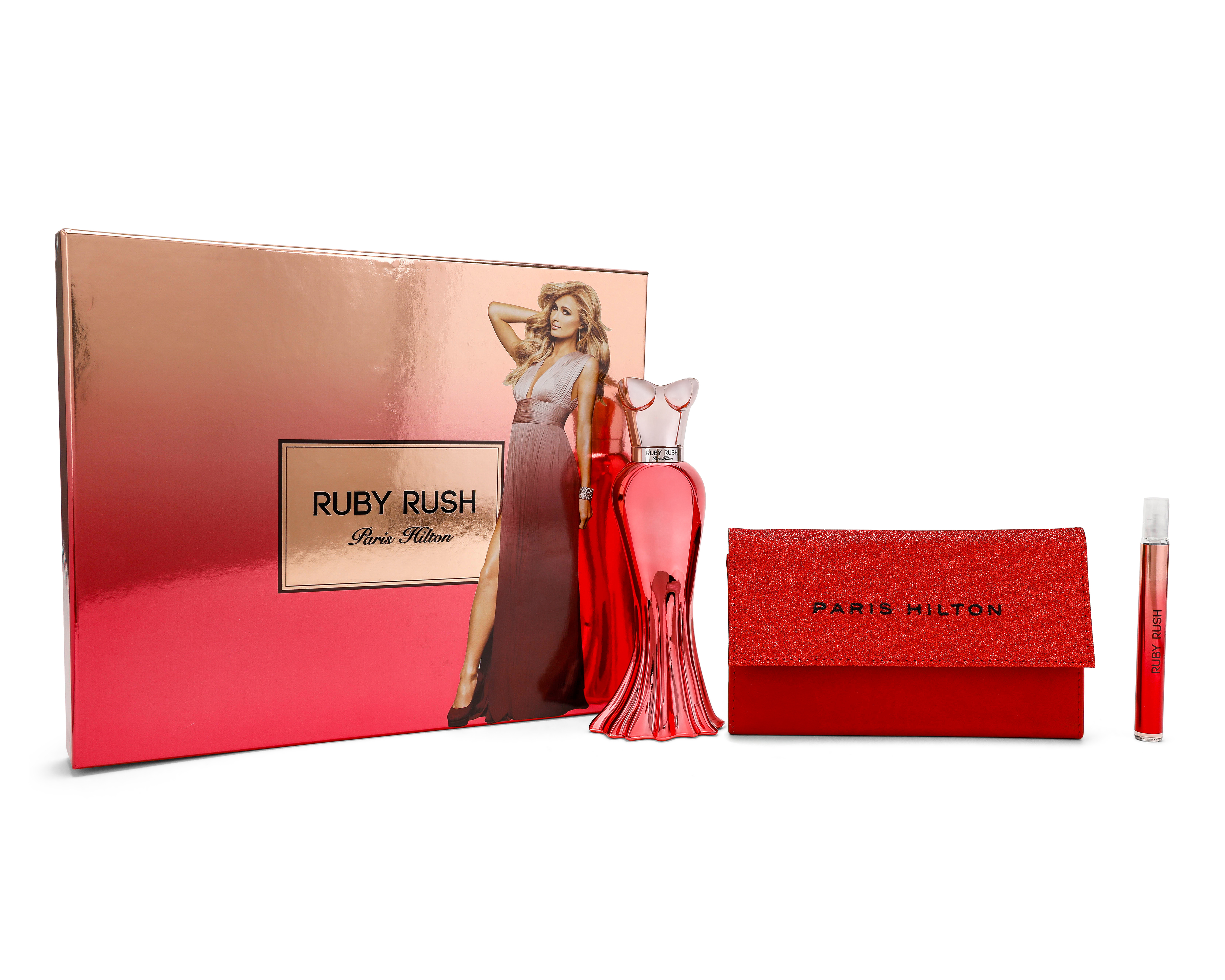 Foto 2 pulgar | Foto 1 | Estuche para Mujer Paris Hilton Ruby Rush 3 Piezas