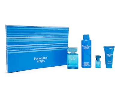 Foto 1 | Foto 1 | Estuche para Hombre Perry Ellis Aqua 4 Piezas