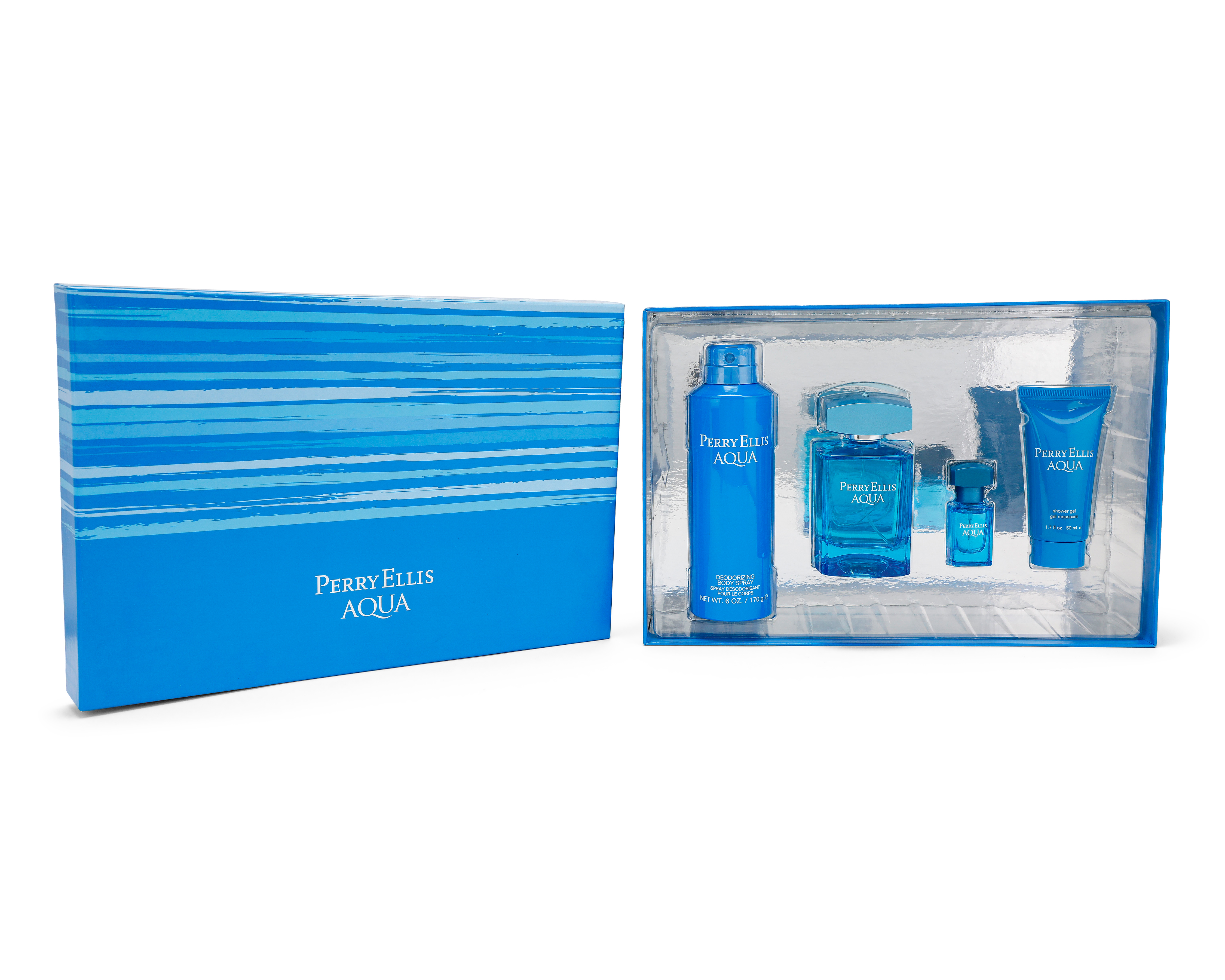 Foto 5 pulgar | Foto 4 | Estuche para Hombre Perry Ellis Aqua 4 Piezas