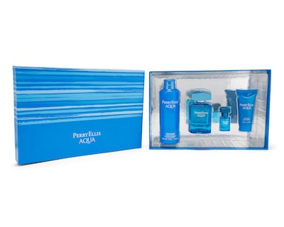 Foto 4 | Foto 4 | Estuche para Hombre Perry Ellis Aqua 4 Piezas