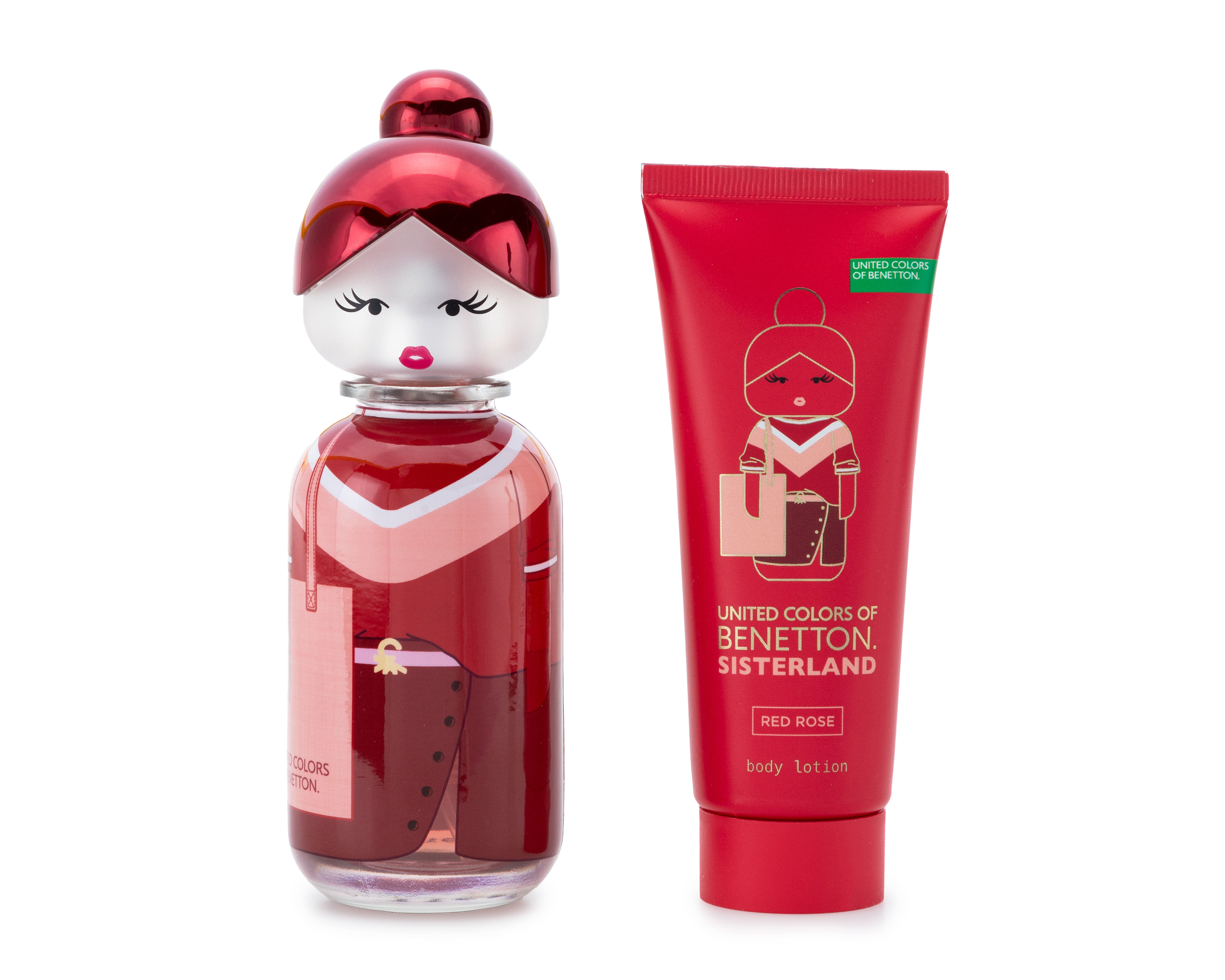 Foto 3 pulgar | Foto 2 | Estuche para Mujer United Colors Of Benetton Sisterland Red Rose 2 Piezas