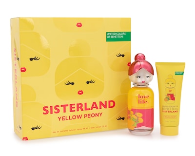 Foto 1 | Foto 1 | Estuche para Mujer United Colors Of Benetton Sisterland Yellow Peony 2 Piezas