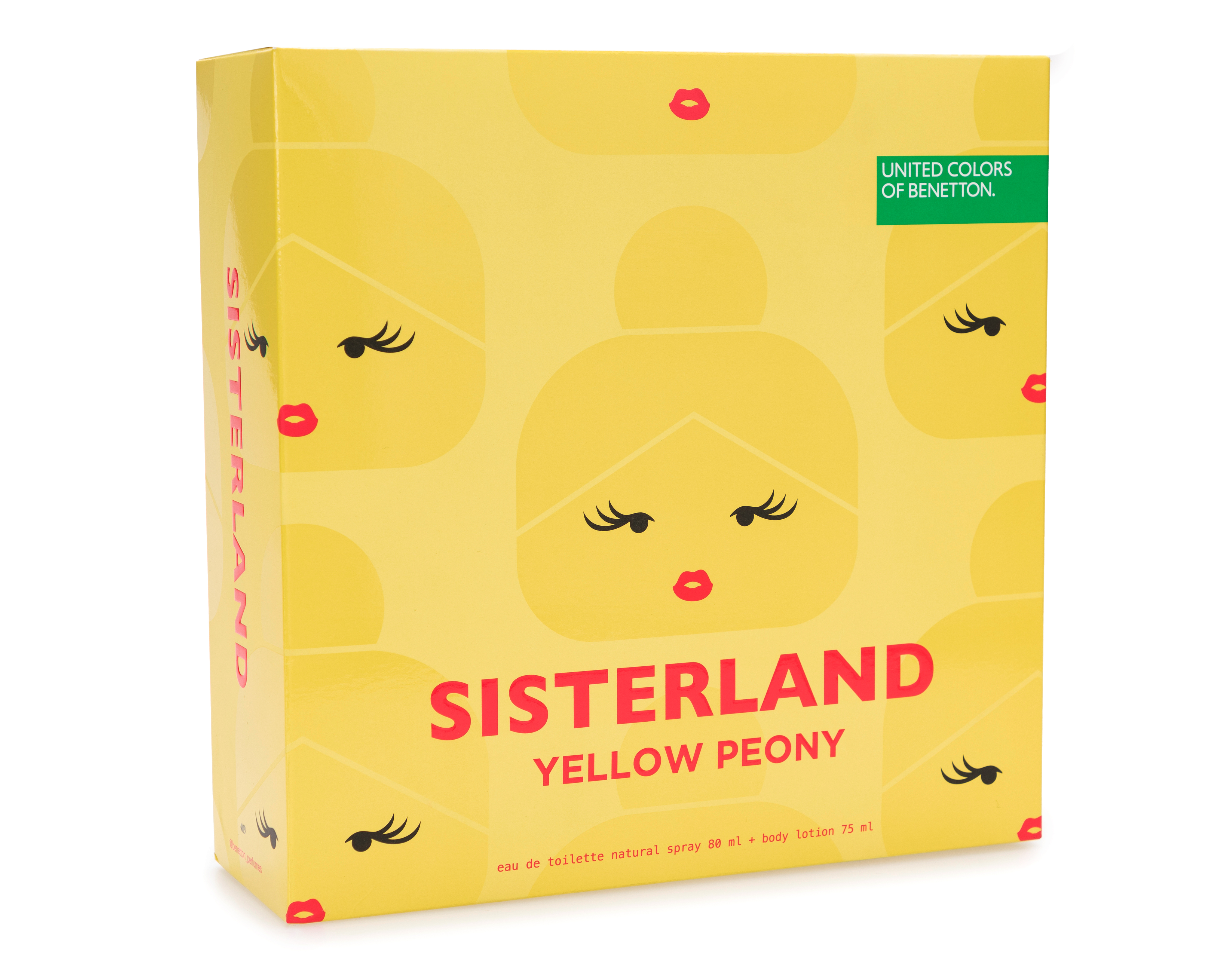 Foto 5 pulgar | Foto 4 | Estuche para Mujer United Colors Of Benetton Sisterland Yellow Peony 2 Piezas