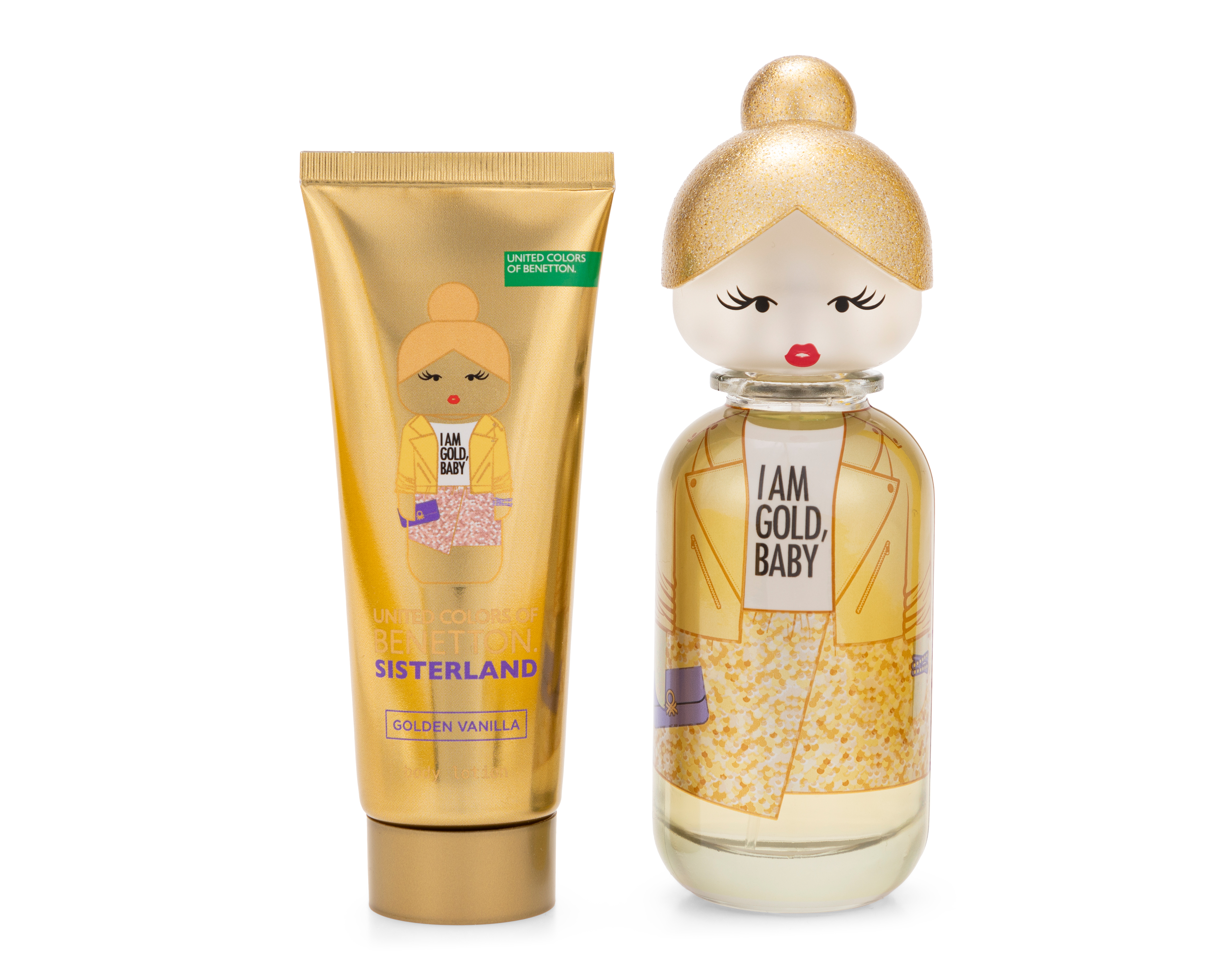 Foto 4 pulgar | Foto 3 | Estuche para Mujer United Colors Of Benetton Sisterland Golden Vanilla 2 Piezas