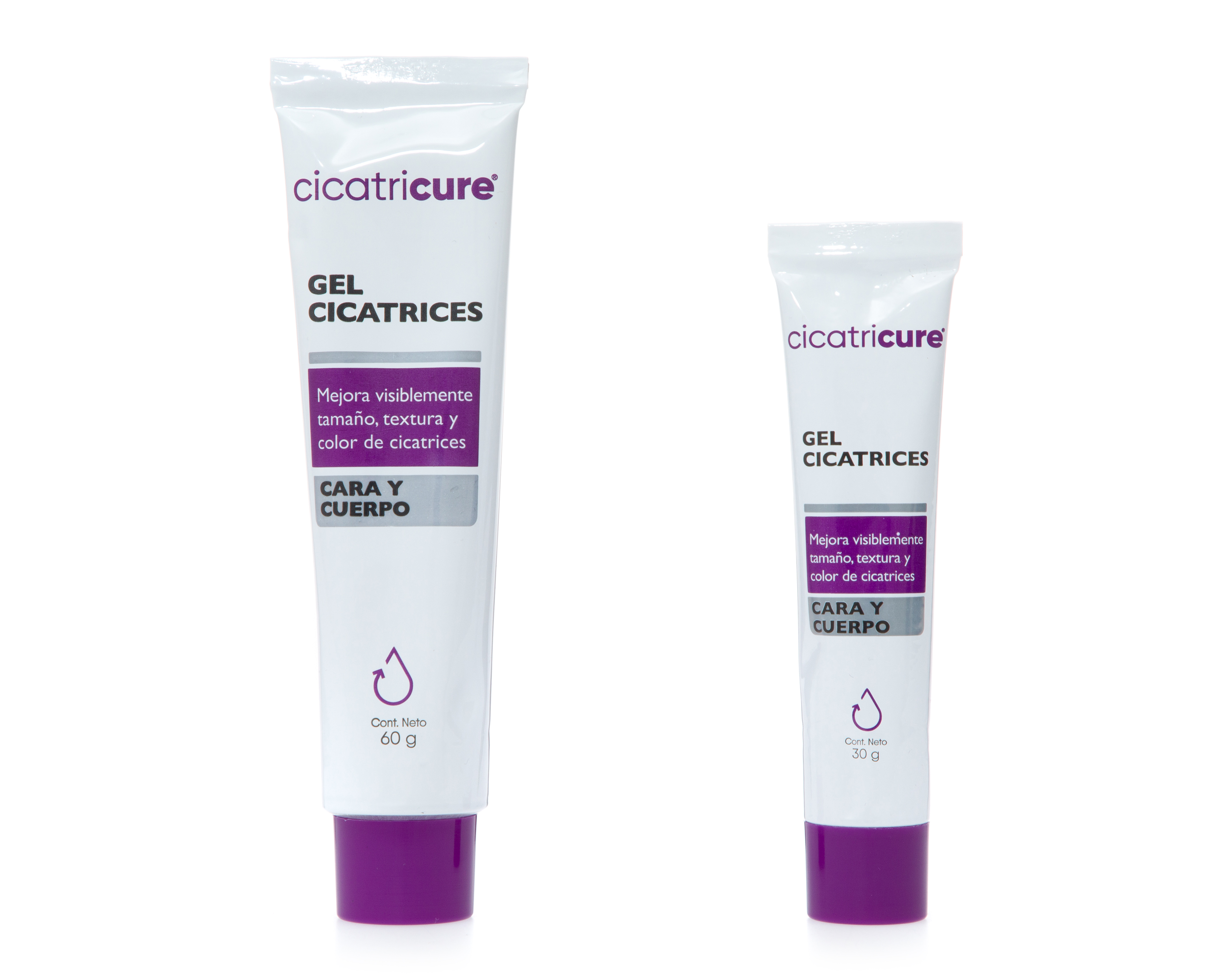 Gel para Cicatrices Cicatricure Cara y Cuerpo 2 Piezas