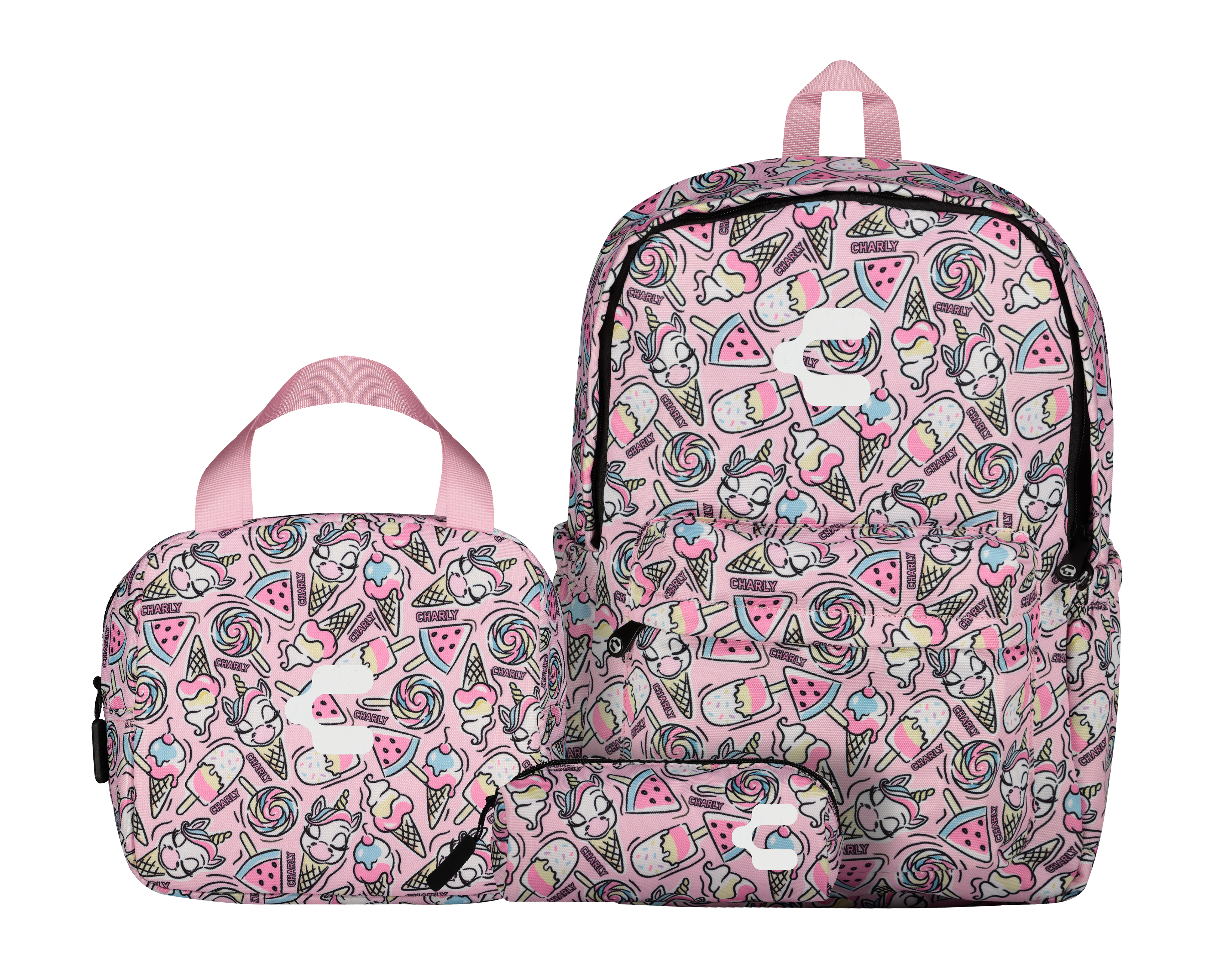 Mochila Charly con Lonchera y Estuche