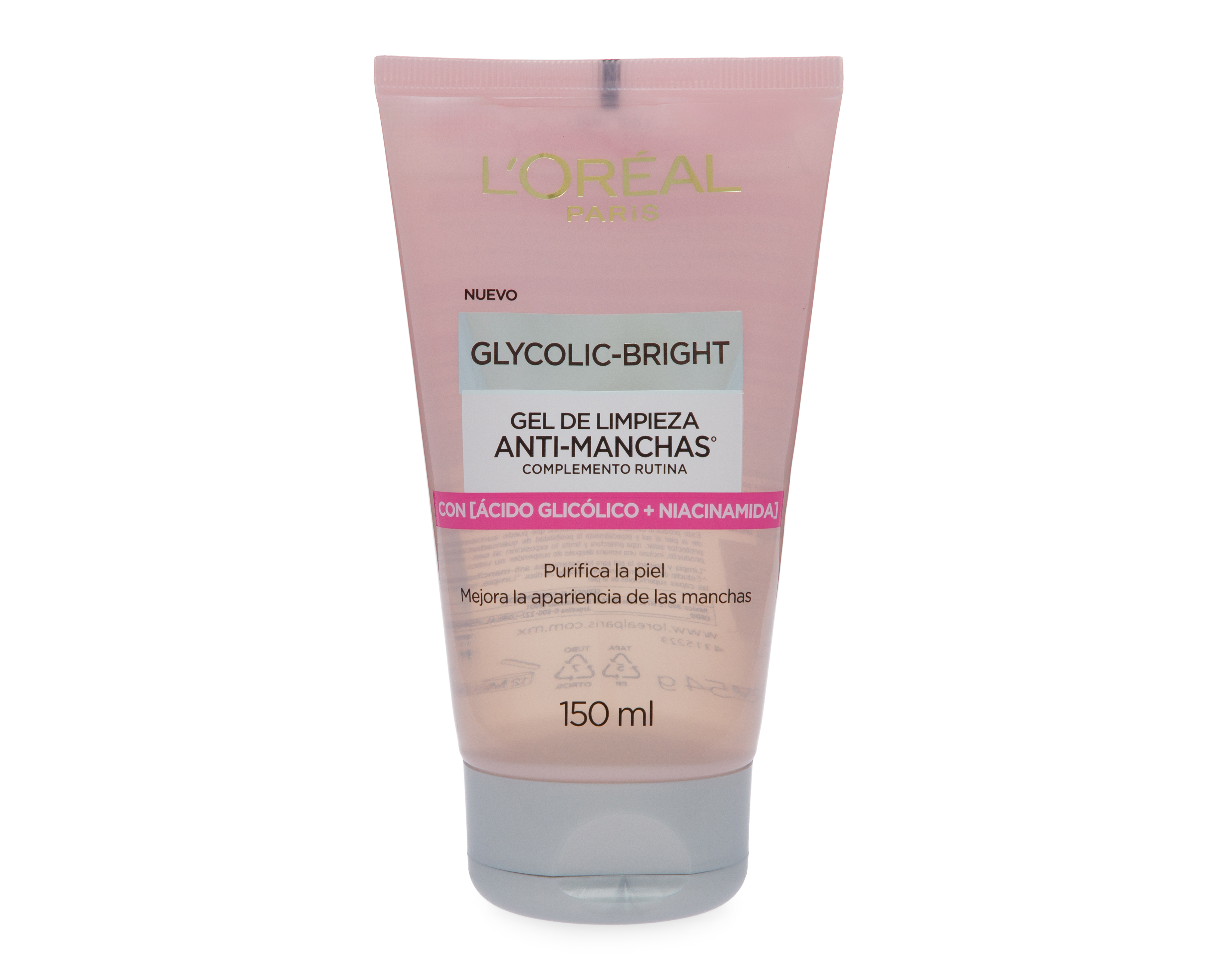 Foto 2 pulgar | Foto 1 | Gel de Limpieza Anti-Manchas L'Oréal Glycolic Bright 150 ml