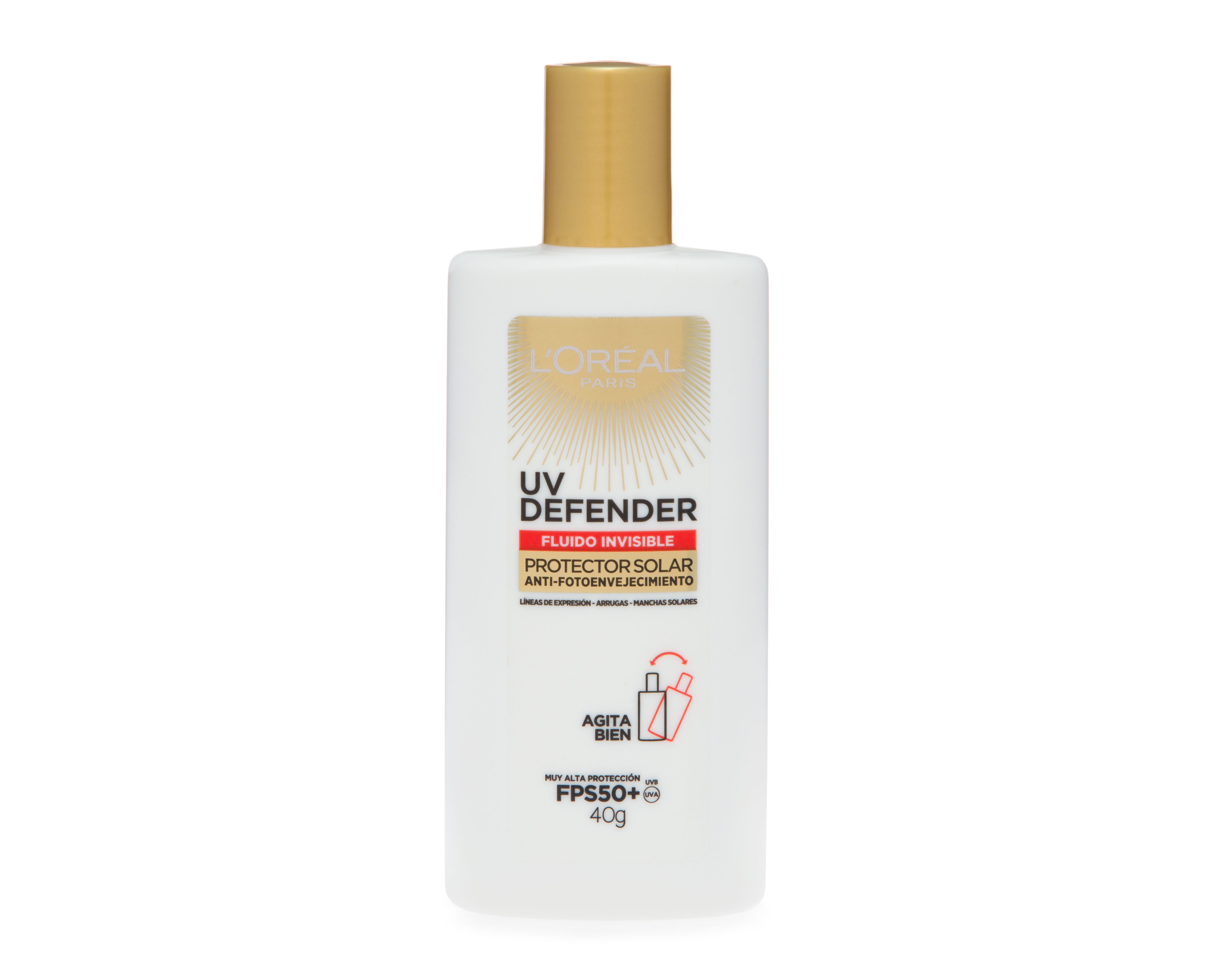 Foto 2 pulgar | Foto 1 | Protector Solar Fluido Invisible L'Oréal UV Defender 40 g