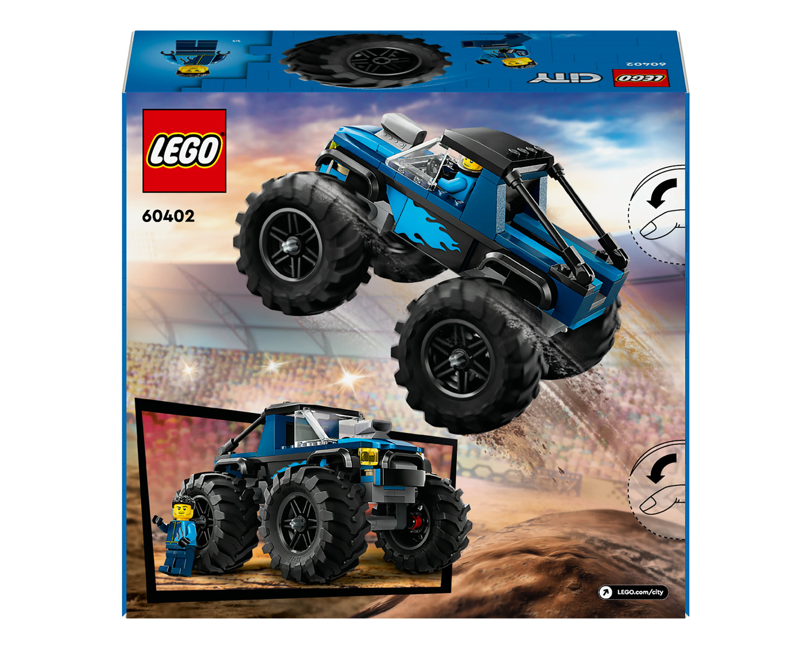 Foto 10 pulgar | Foto 9 | LEGO Monster Truck Azul 60402
