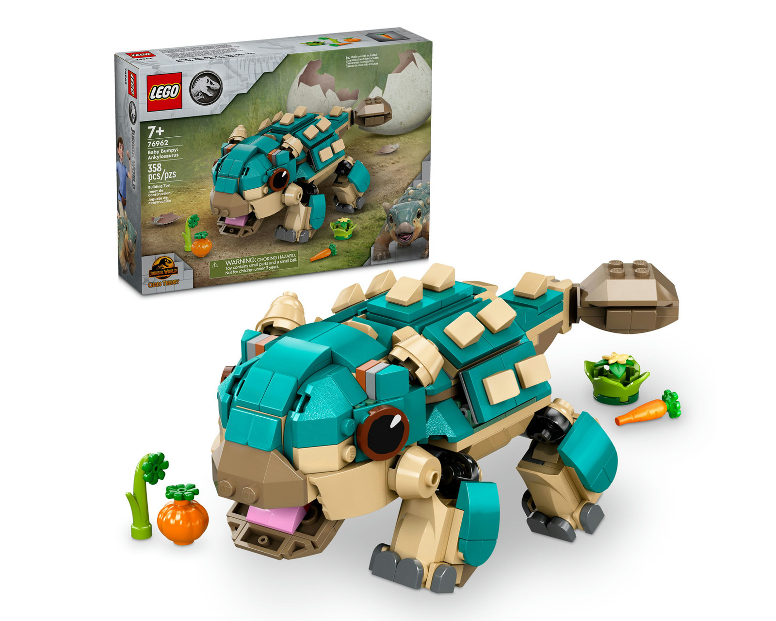 Foto 2 pulgar | Foto 1 | LEGO Jurassic World Bumpy Bebé: Ankylosaurus