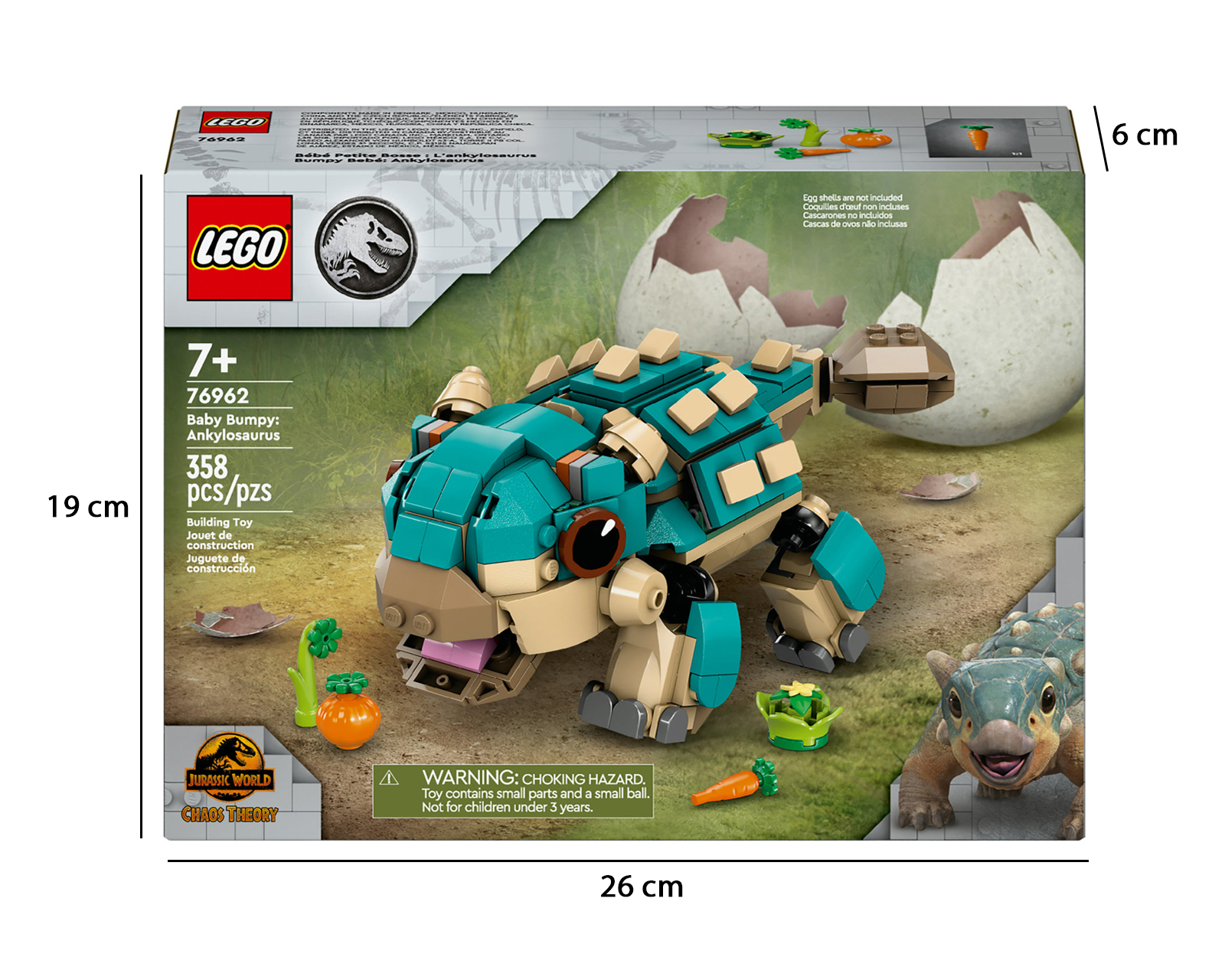 Foto 11 pulgar | Foto 10 | LEGO Jurassic World Bumpy Bebé: Ankylosaurus