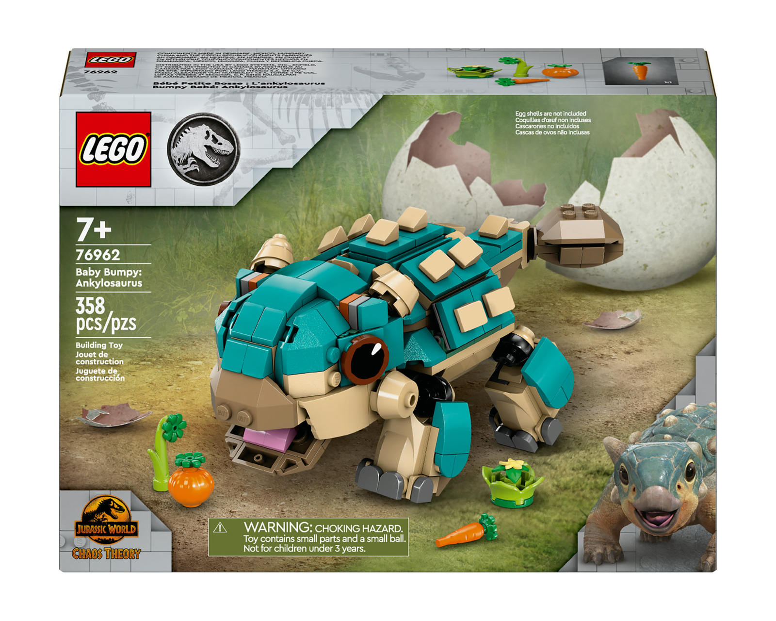 Foto 3 pulgar | Foto 2 | LEGO Jurassic World Bumpy Bebé: Ankylosaurus
