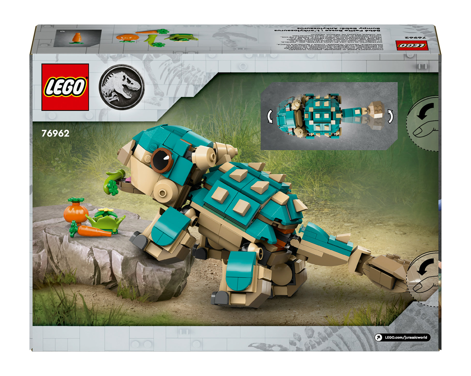 Foto 10 pulgar | Foto 9 | LEGO Jurassic World Bumpy Bebé: Ankylosaurus