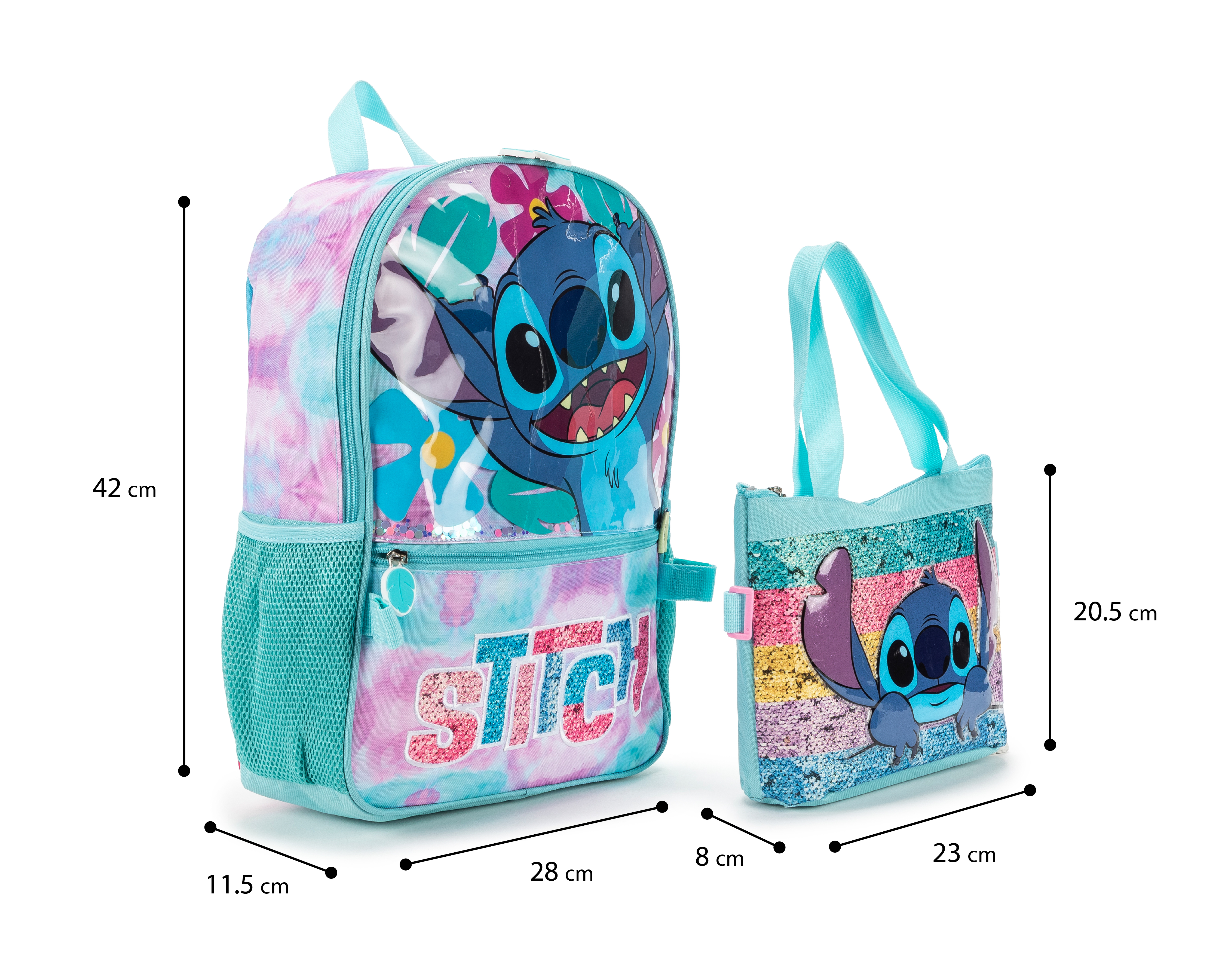 Foto 5 | Foto 5 | Mochila Escolar Disney Stitch con Bolsa