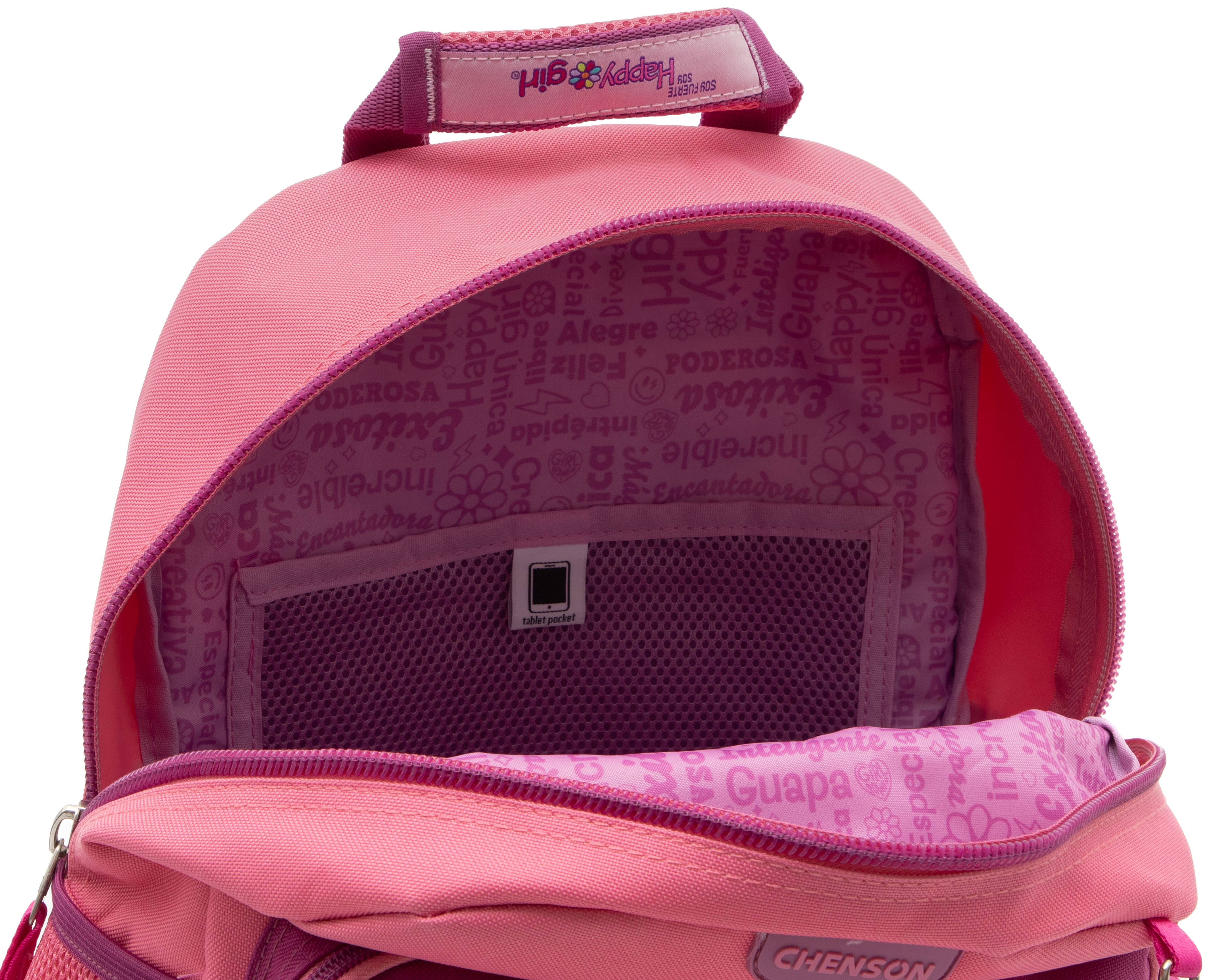 Foto 7 pulgar | Foto 6 | Mochila Escolar Chenson Happy Girl Rosa