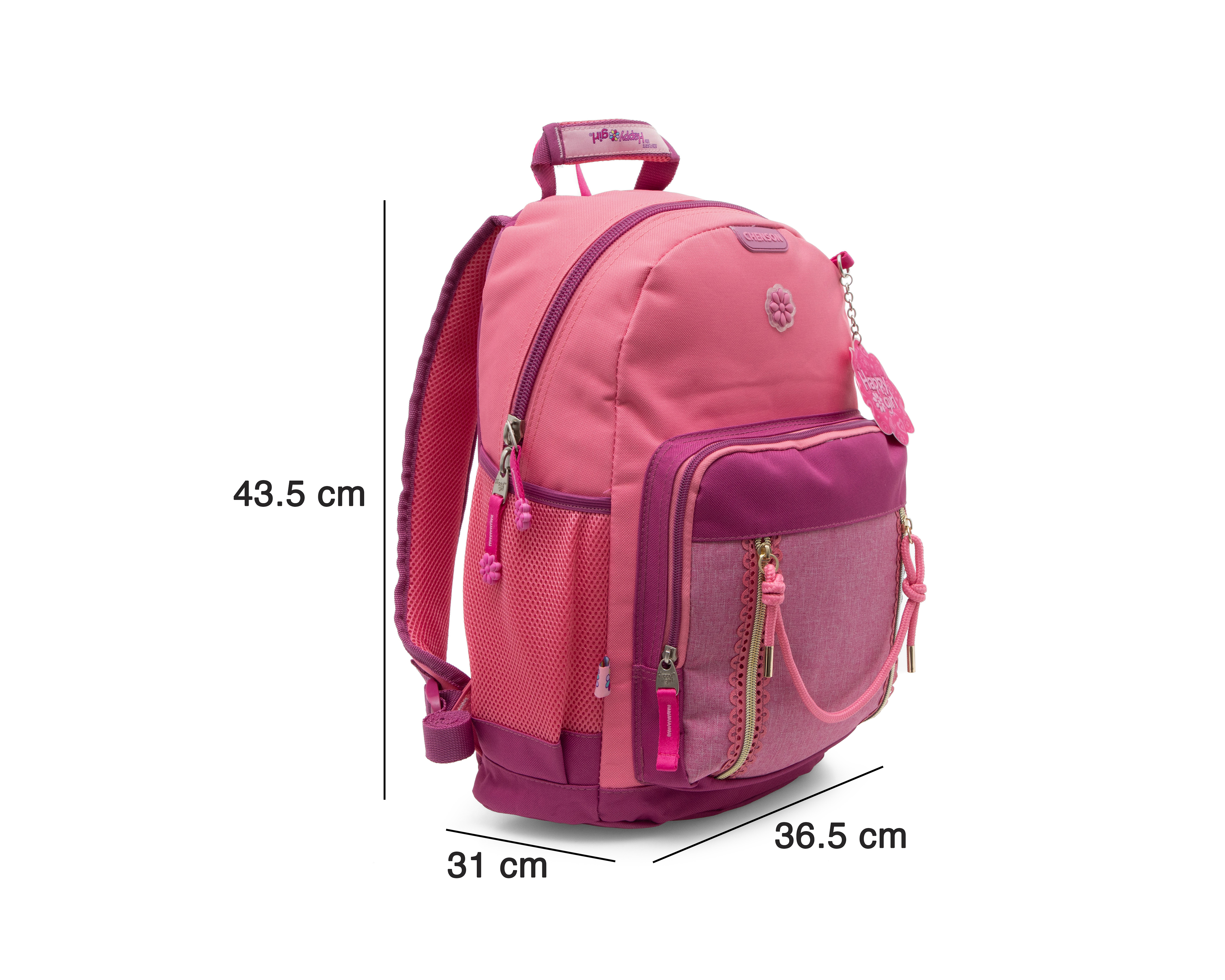 Foto 8 pulgar | Foto 7 | Mochila Escolar Chenson Happy Girl Rosa